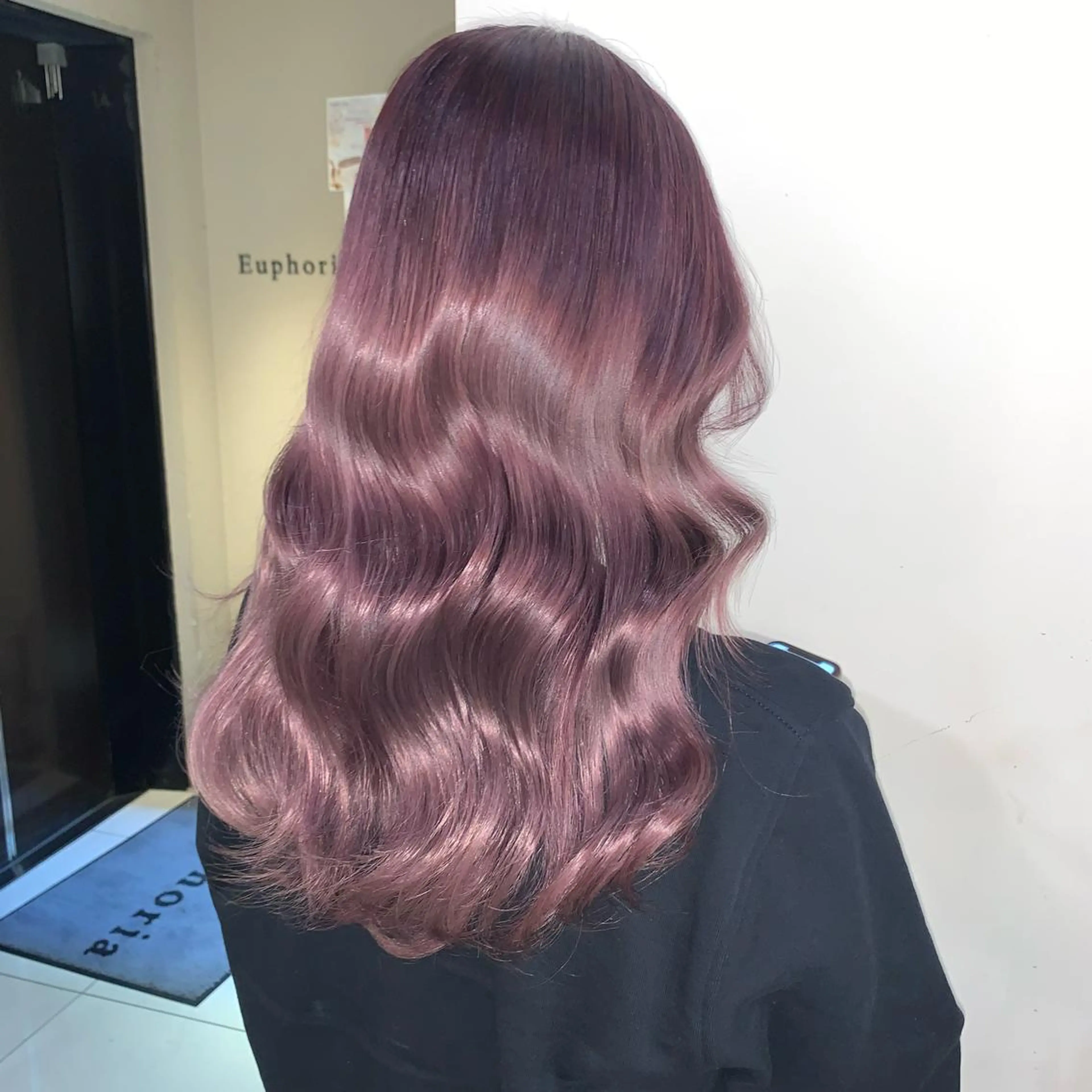 ロング カラー 新宿♥ハッシュカット 暖色カラー♥Unaのヘアスタイル