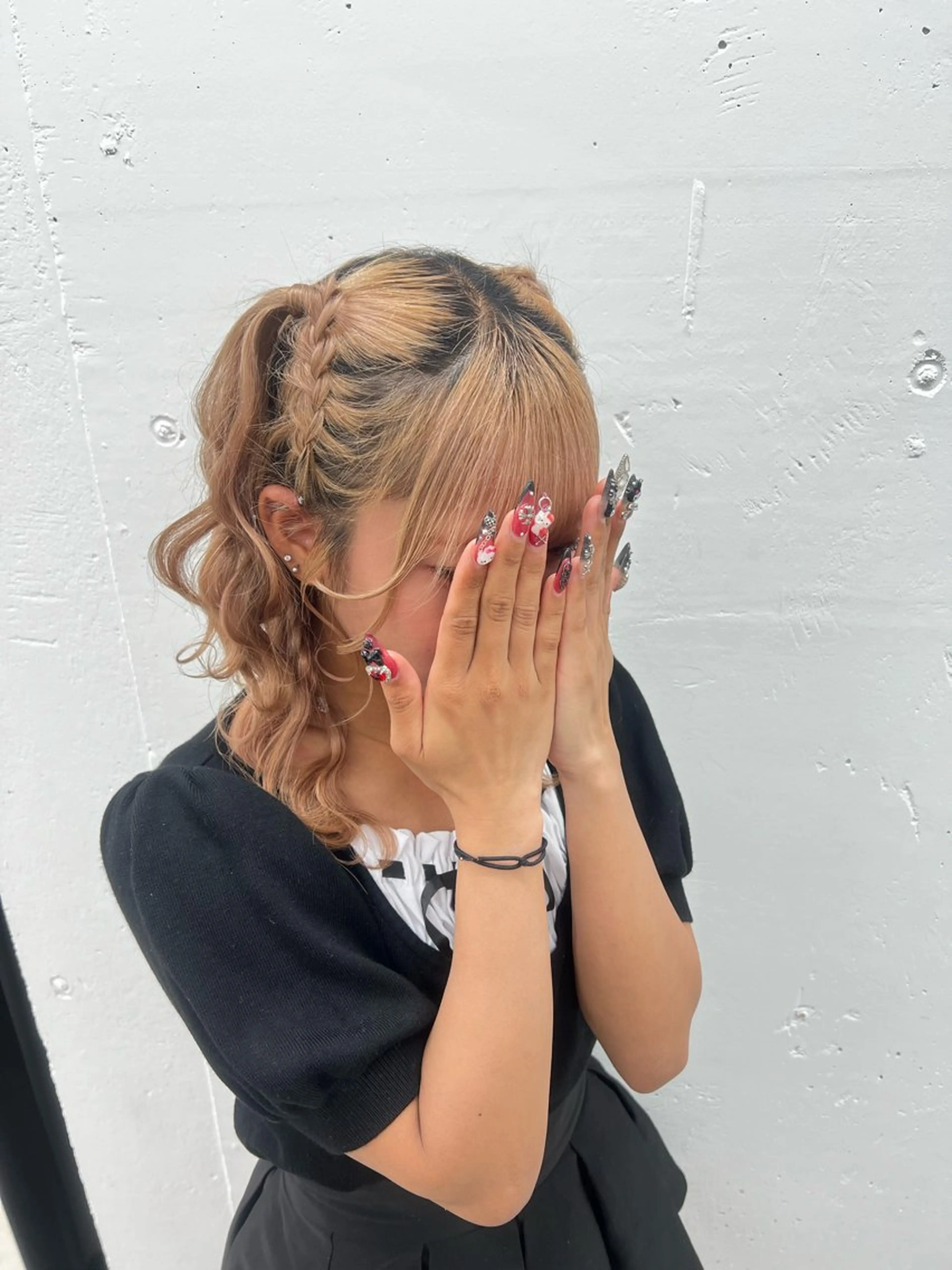 セミロング カラー ヘアアレンジ 🎀ちさ🎀 JILLSTUDIOのヘアスタイル