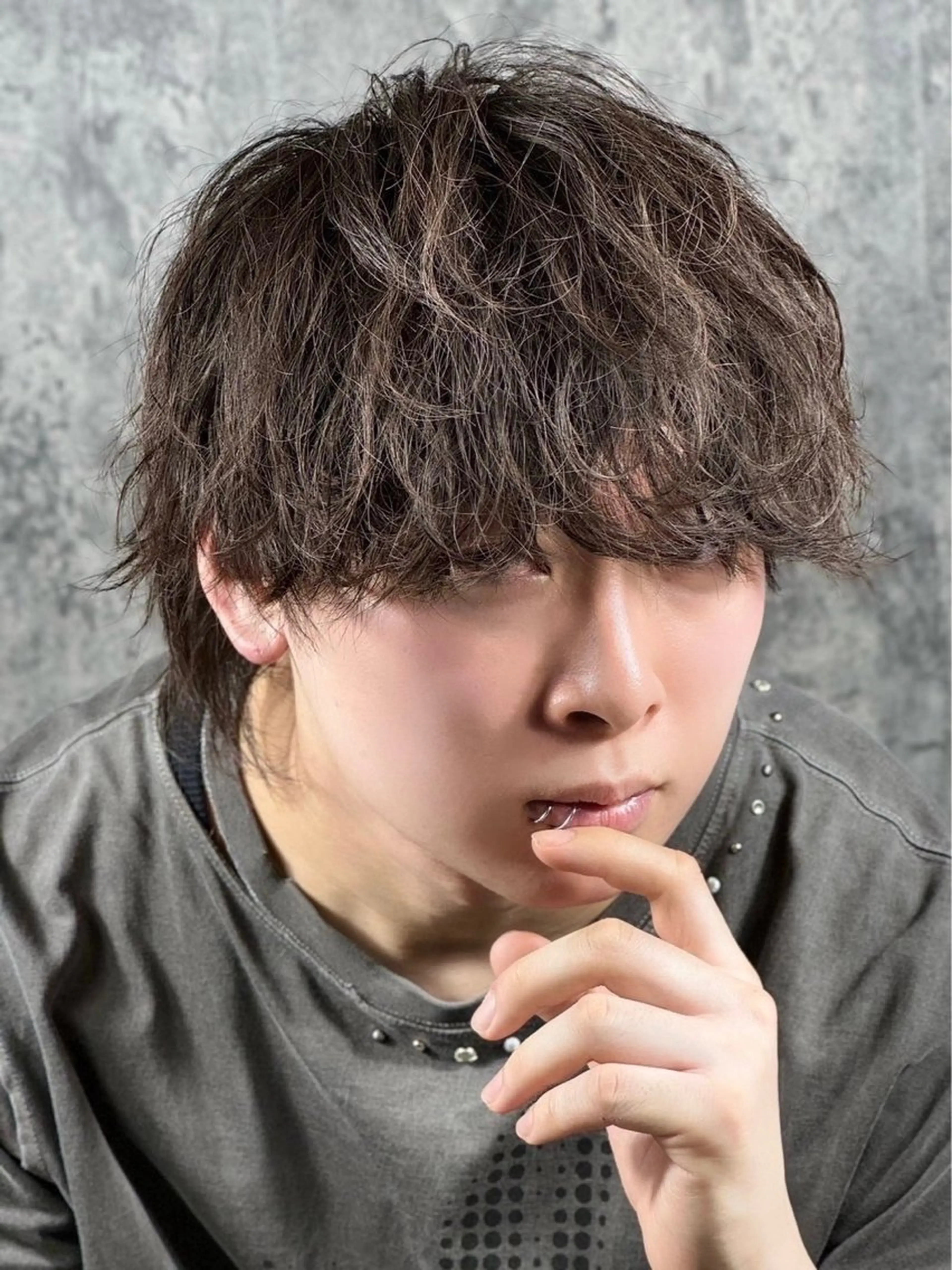 セミロング メンズ 甲斐 心のヘアスタイル