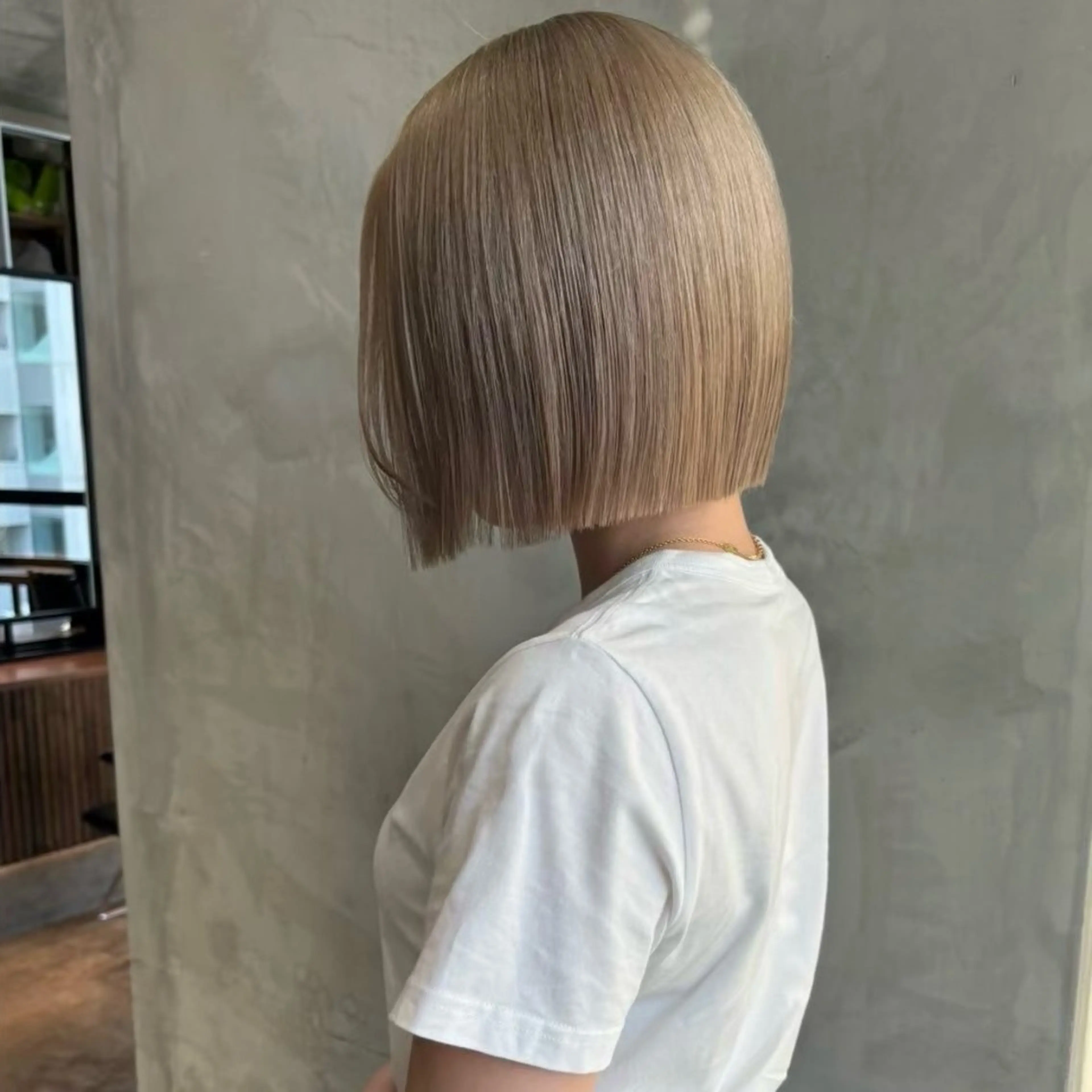 ミディアム カラー カット トリートメント 渋谷/レイヤーボブ・ 透明感カラーしょうごのヘアスタイル