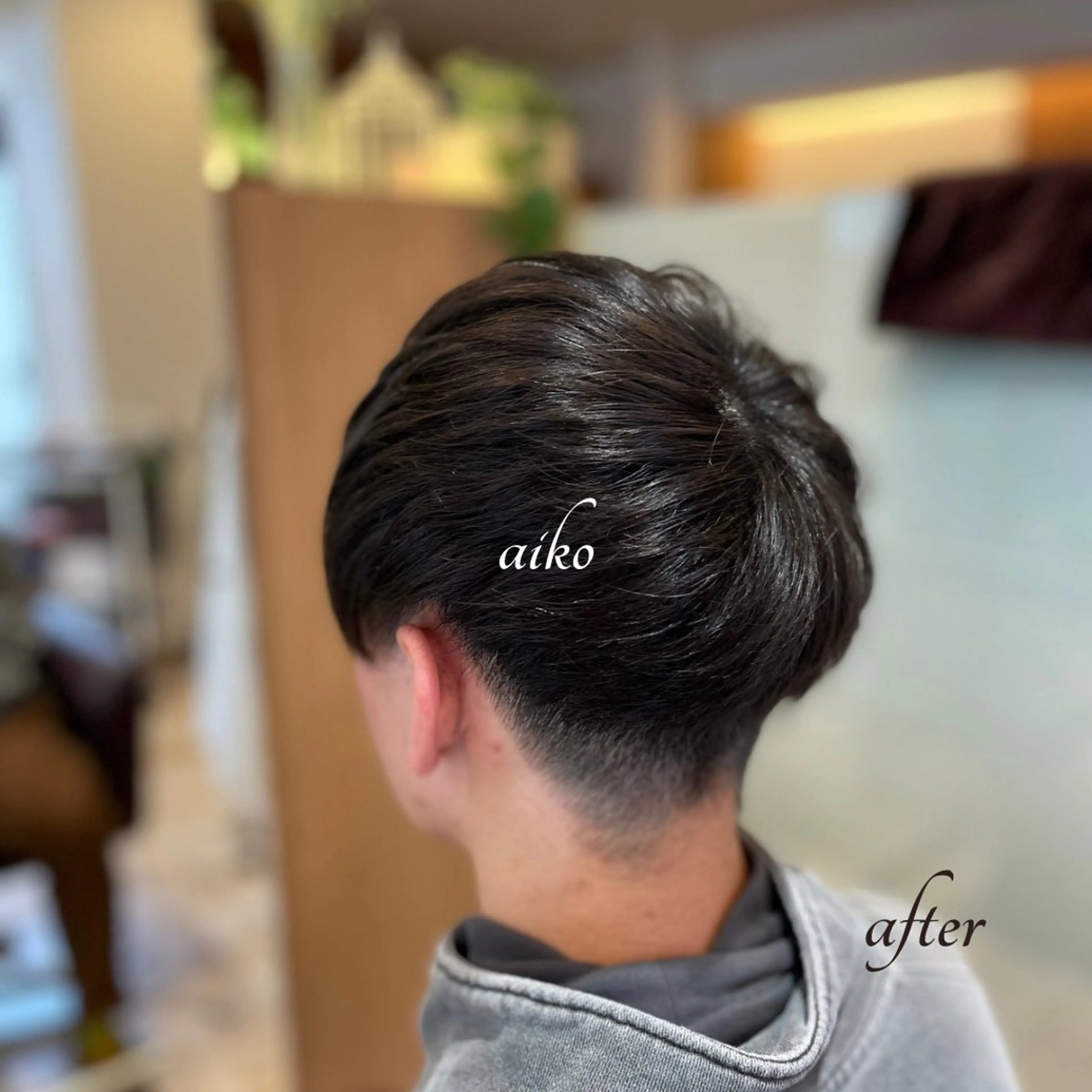 ショート メンズ マッシュ メンズパーマ 縮毛矯正 カット 縮毛矯正 L by first所属・ヘアスタイリスト 🔥aikoのヘアスタイル