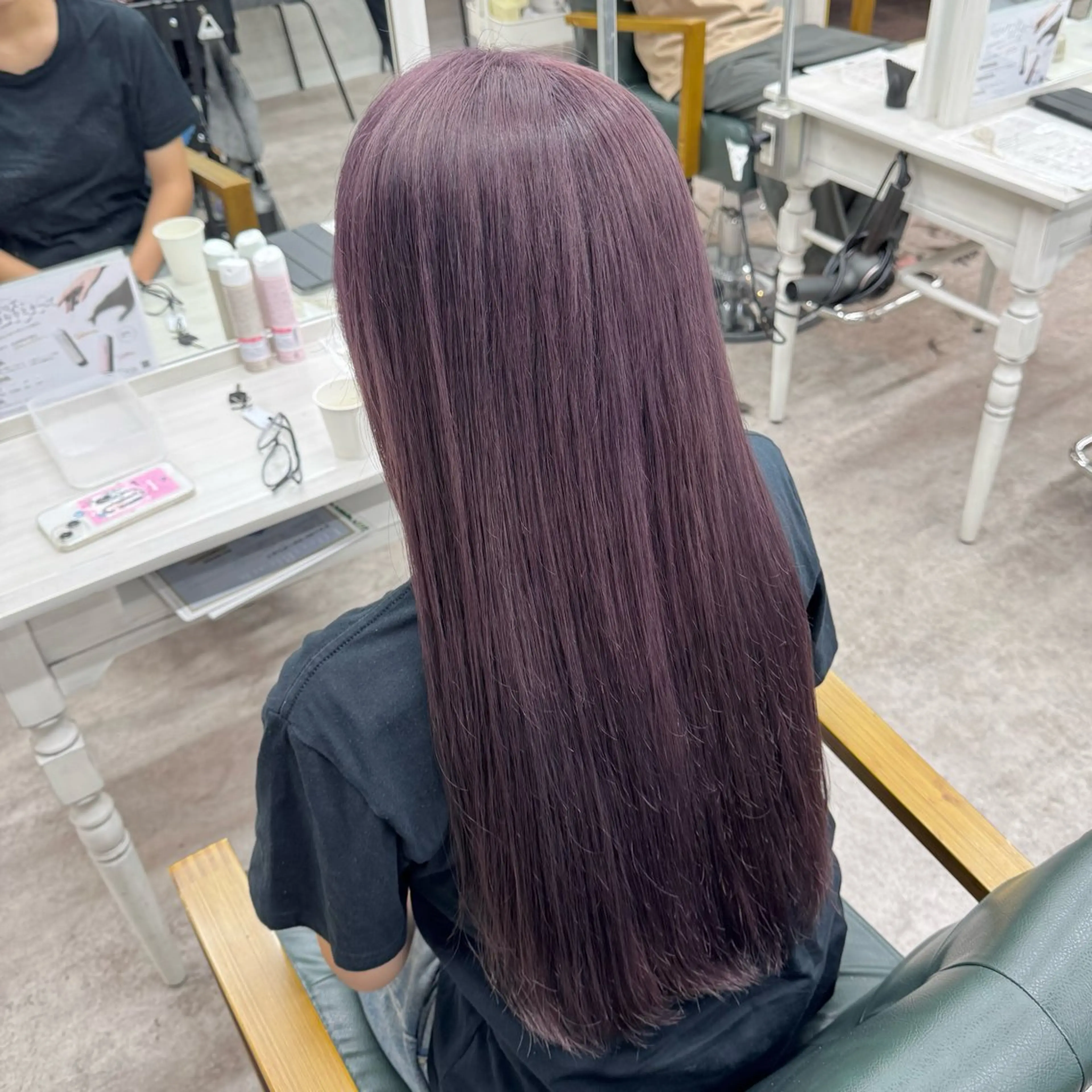 ロング カラー ヘアカラー JUNSHIN🦋 ヘアセット／カラーのヘアスタイル