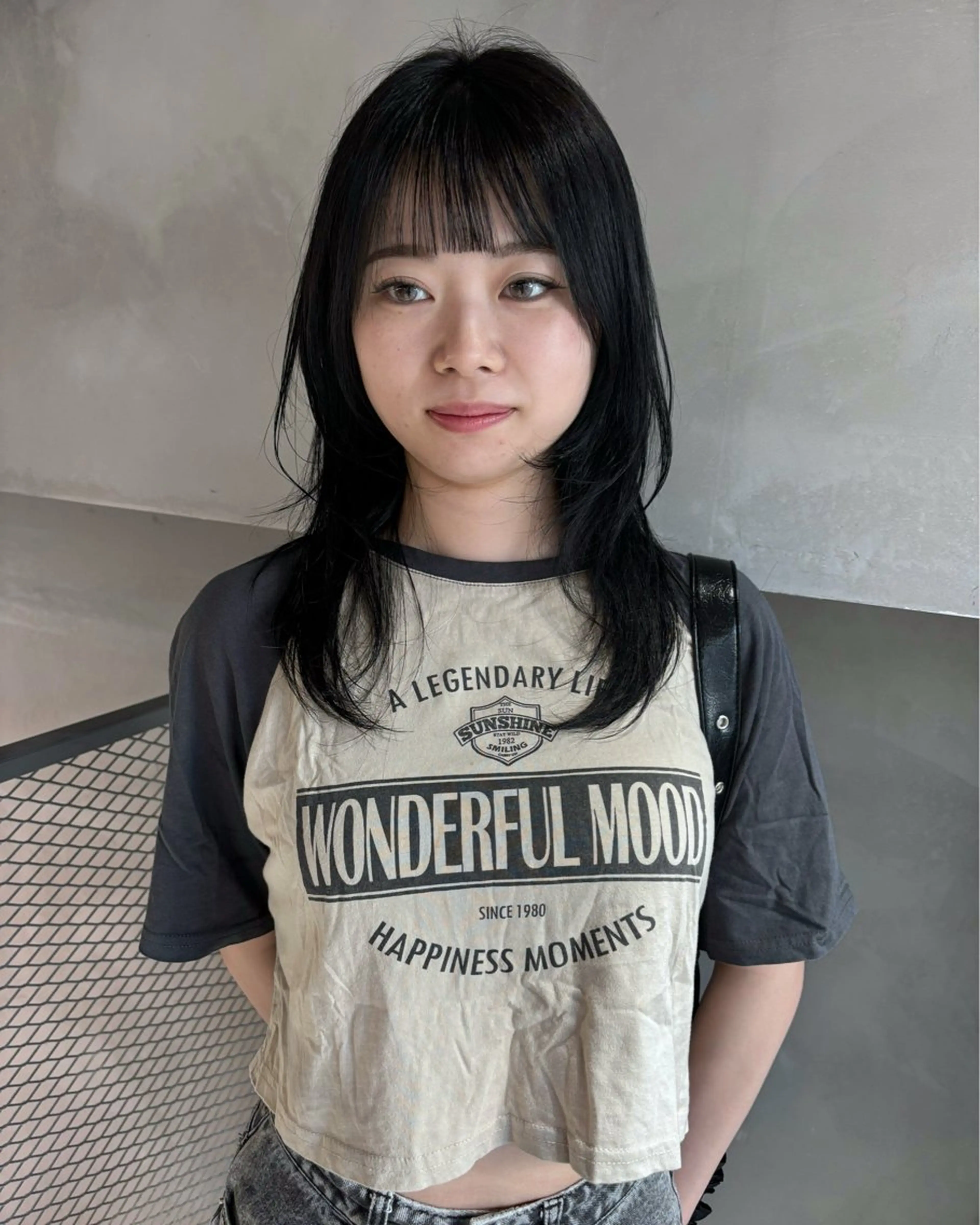 カラー 黒髪 ブルーカラー ブルーブラック ヘアカラー トリートメント 透明感カラー/set /hana🍀🪽‪のヘアスタイル