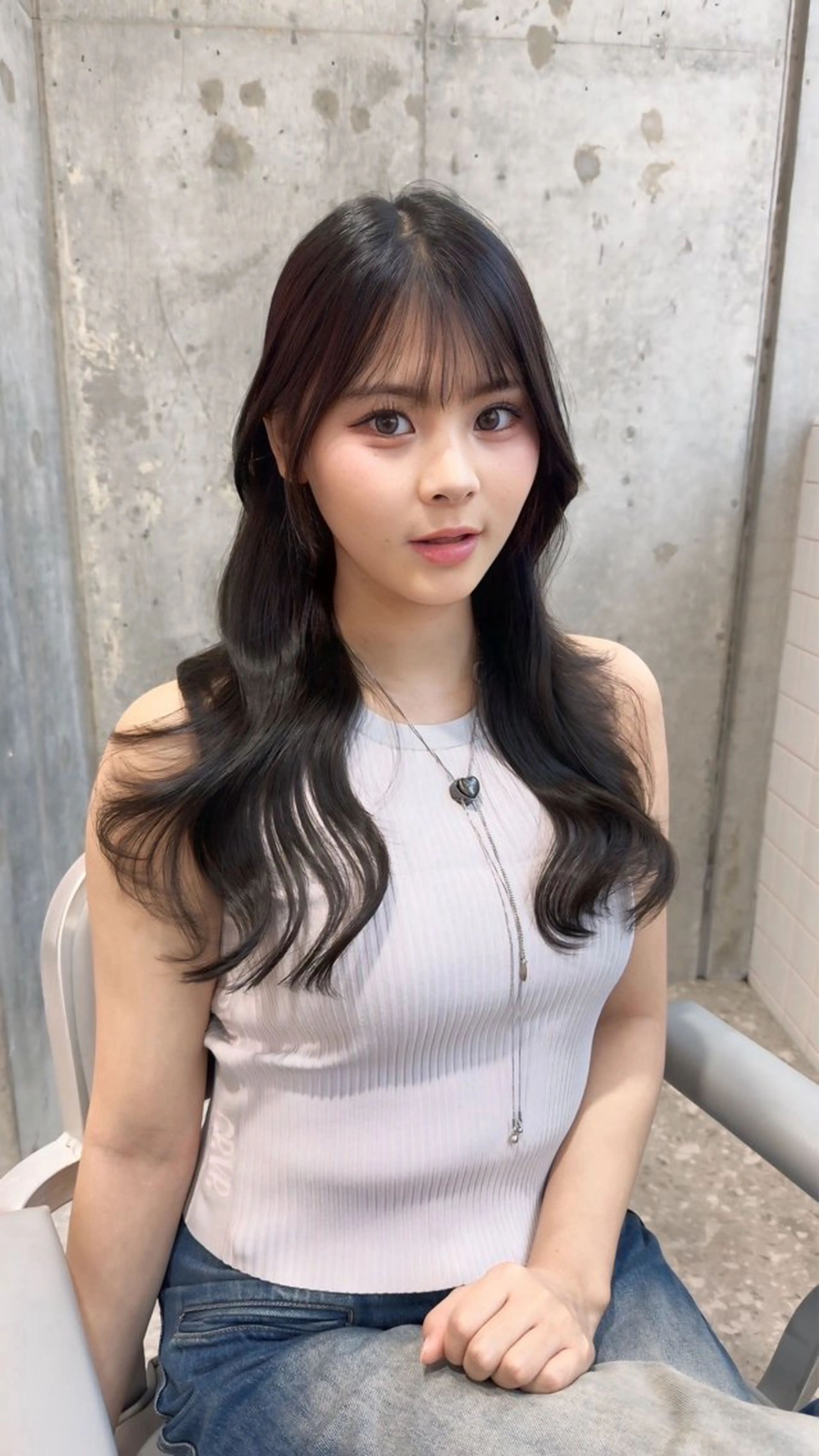 ロング Hello by Sea所属・髪質改善/縮毛矯正 /レイヤー/宮崎直弥のヘアスタイル