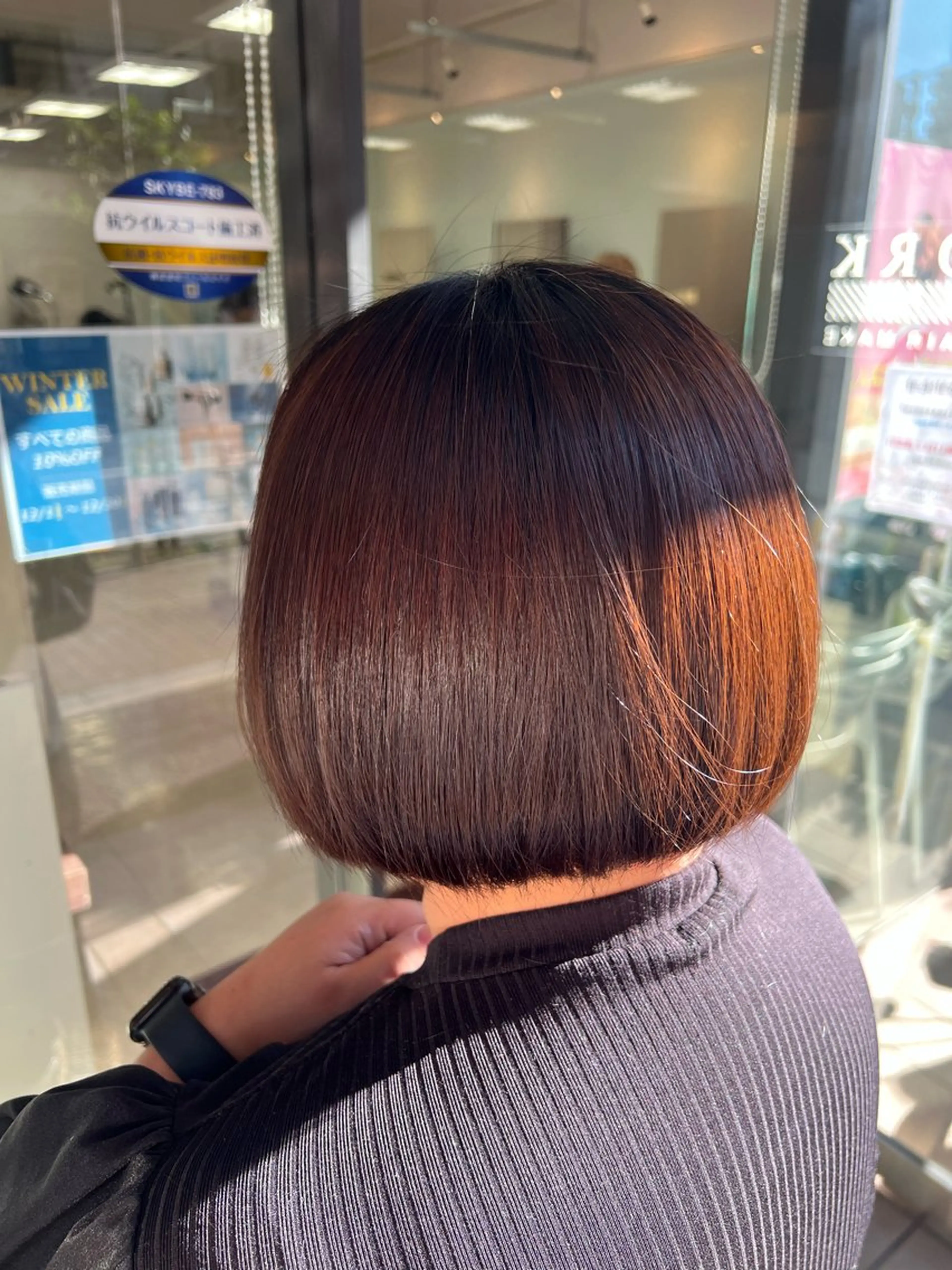 ショート Hair Make NEWYORK　稲荷町店所属・南部萌🍀美髪矯正 ツヤツヤストレートのヘアスタイル