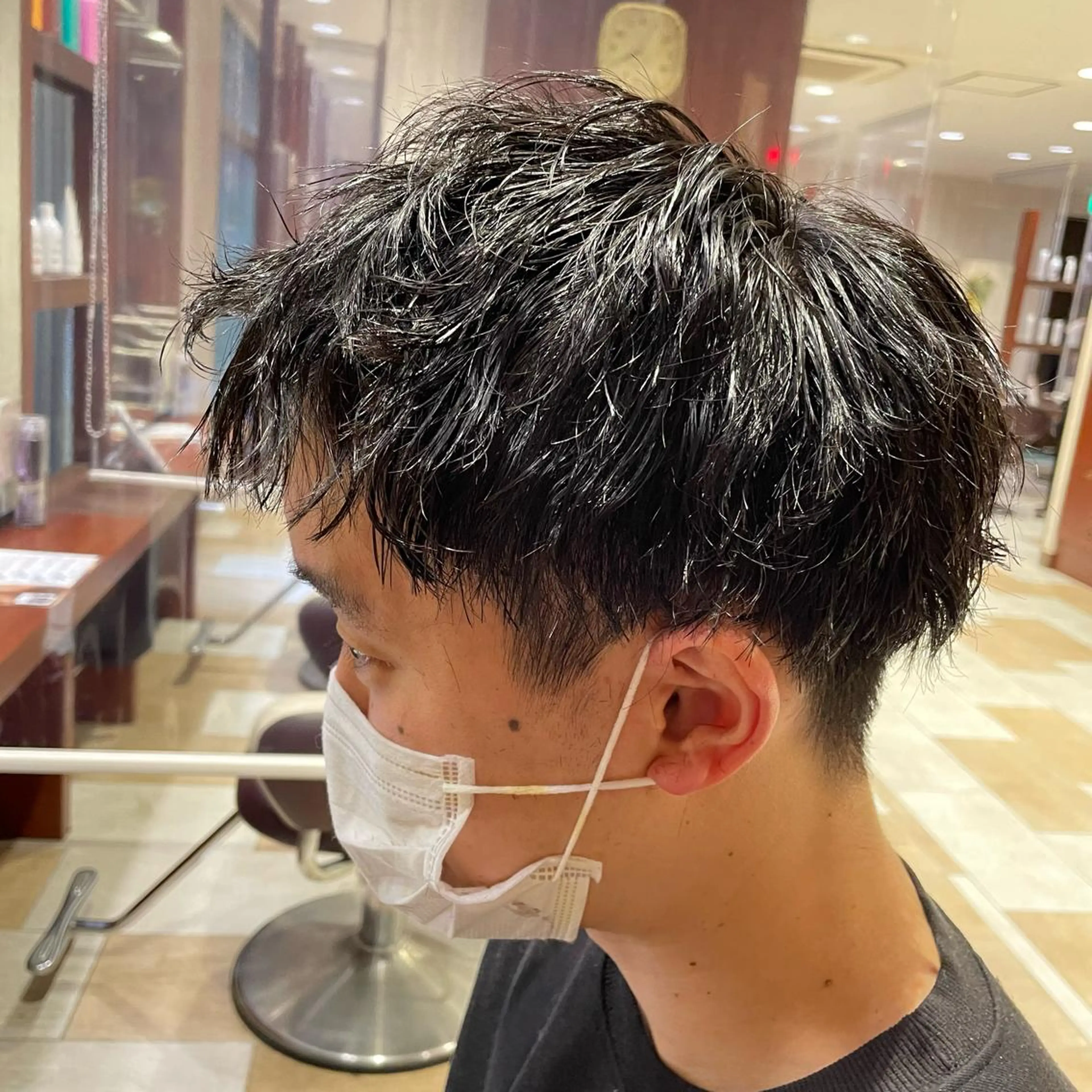 ショート パーマ メンズ メンズパーマ ツイストスパイラルパーマ スパイラルパーマ ツイスパ/メンズ特化 🦋𝑺𝑶𝑵𝑬の眉毛・アイブロウイメージ