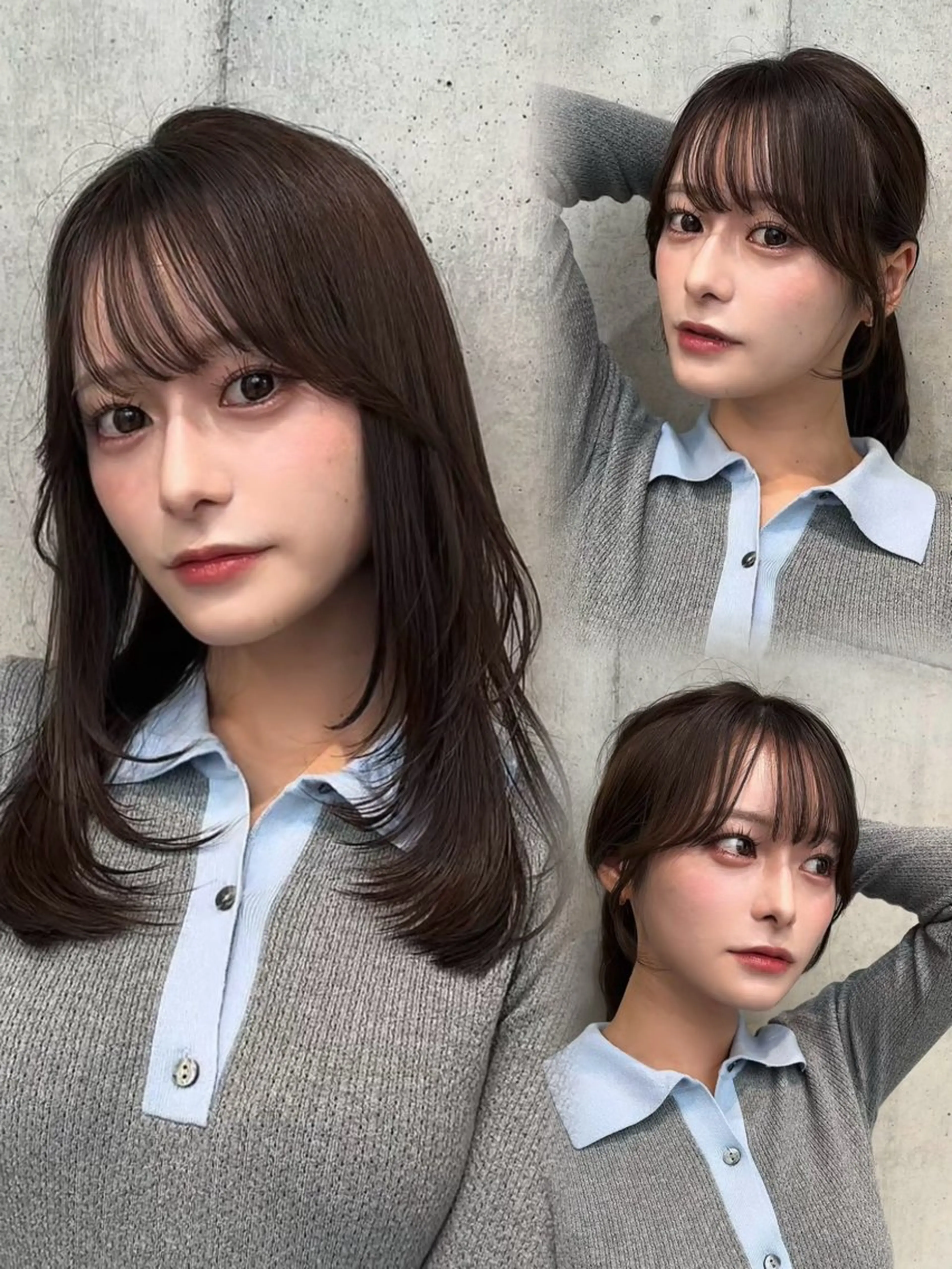 セミロング カラー カット ヘアカラー トリートメント 🌫️大人韓国ヘア 🌫️naoyaのヘアスタイル