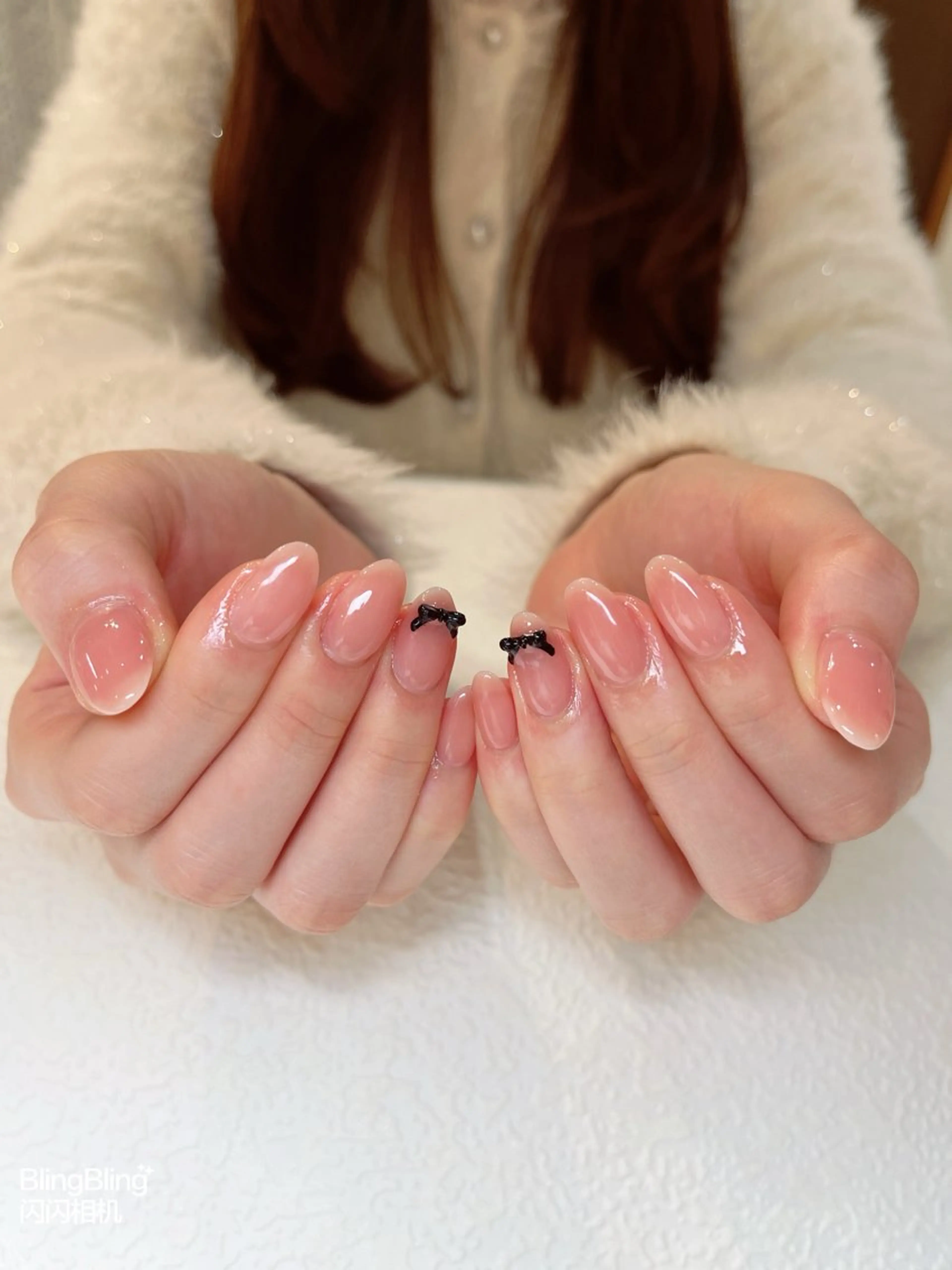 ネイル アートネイル チークネイル フラッシュネイル フレンチネイル ガラスフレンチ ハンドネイル Floria ユイのネイルデザイン