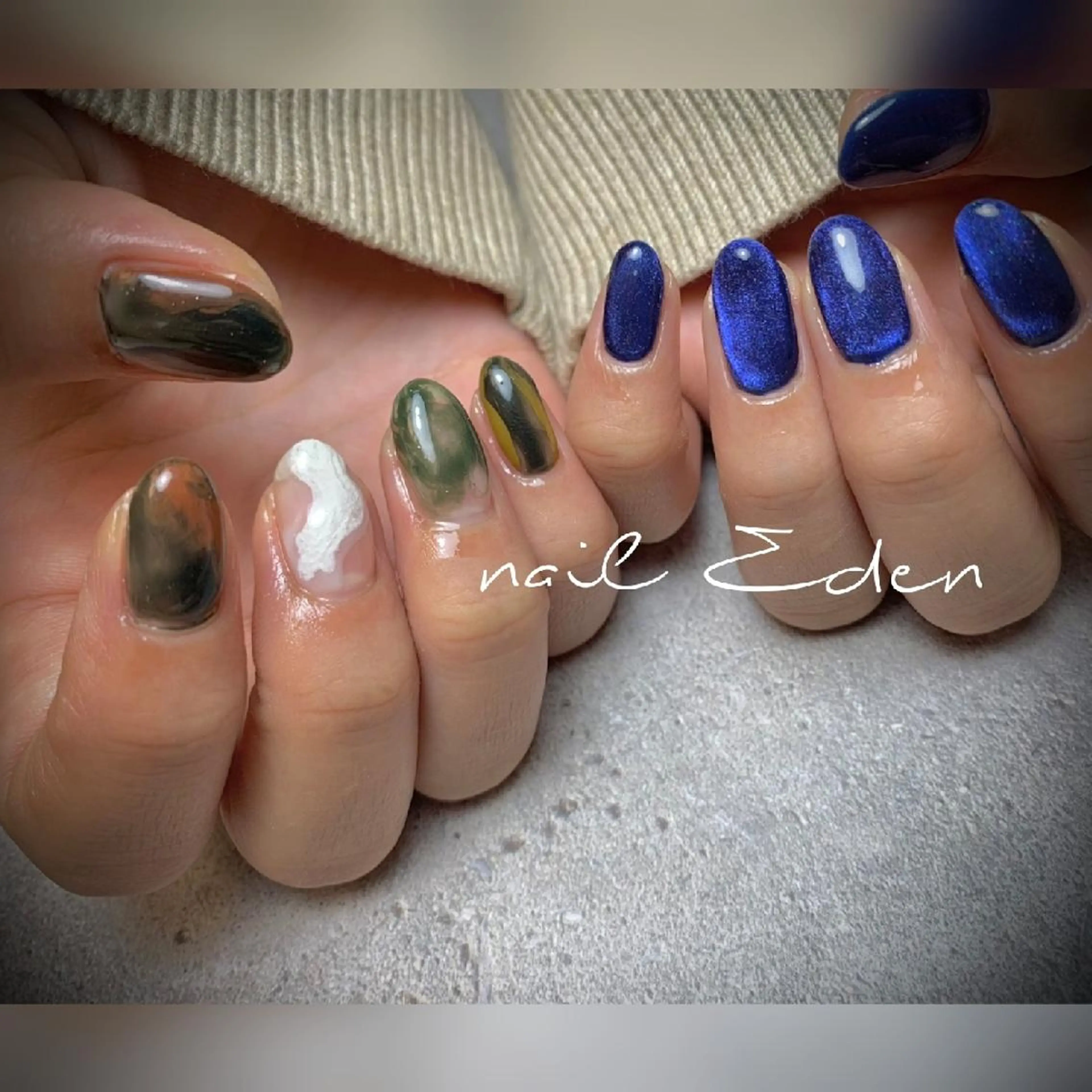 ネイル 持ち込み ハンドネイル ハンドケア Eden　private nail saron所属・Eden ♾️のネイルデザイン