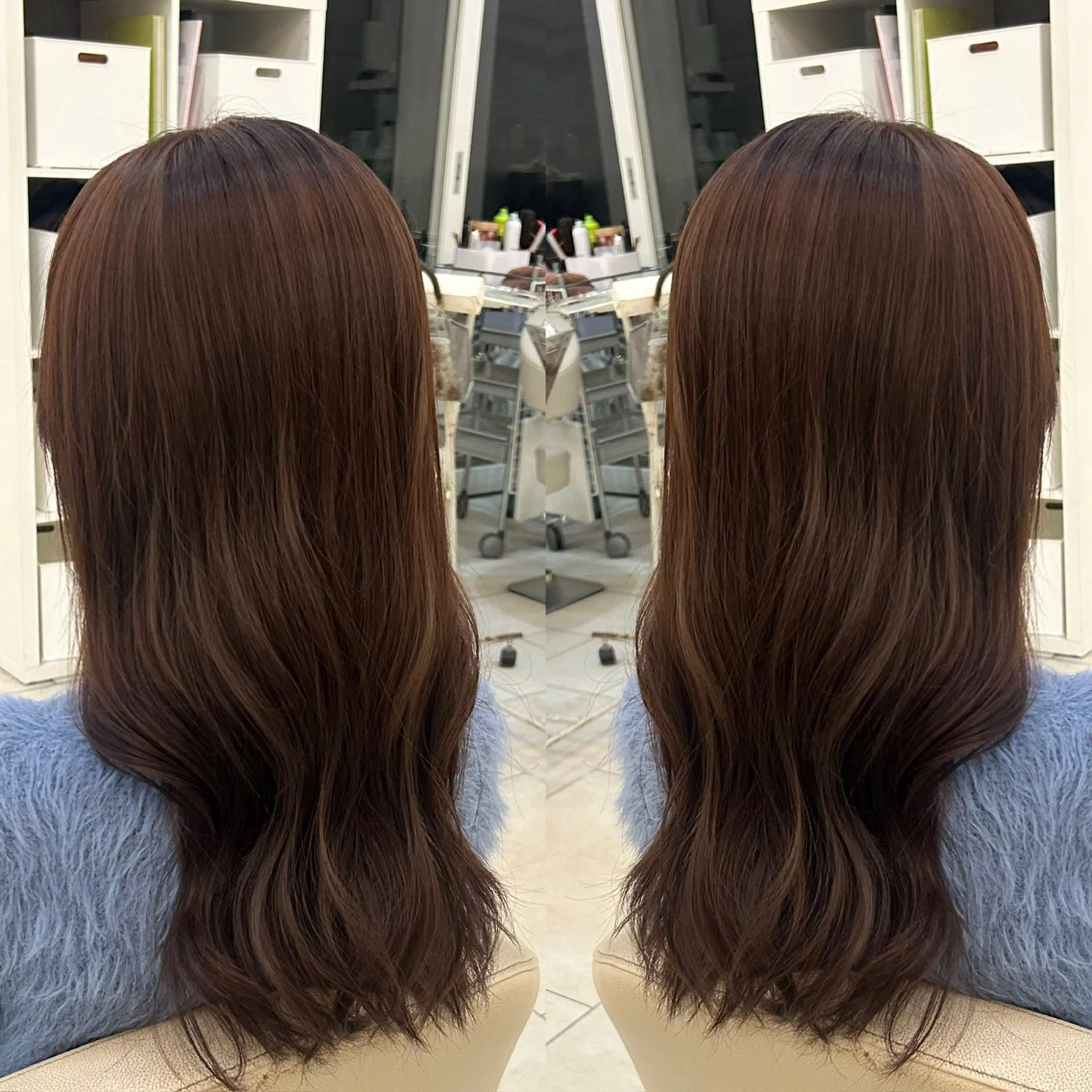 ロング ヘアカラー MODEK's アヤナのヘアスタイル
