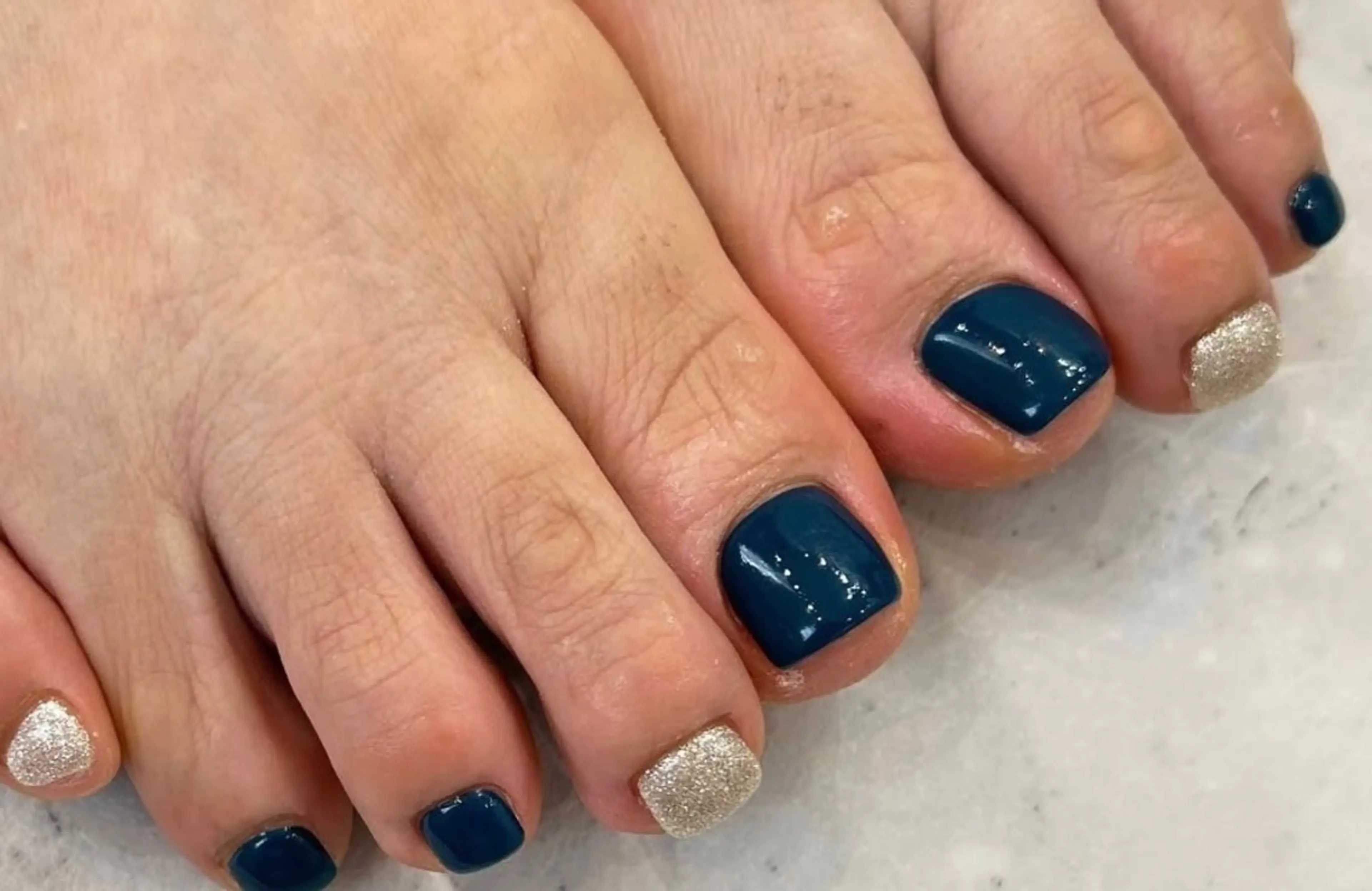 ★FOOT ワンカラーorラメグラデーション【2色無料】の写真