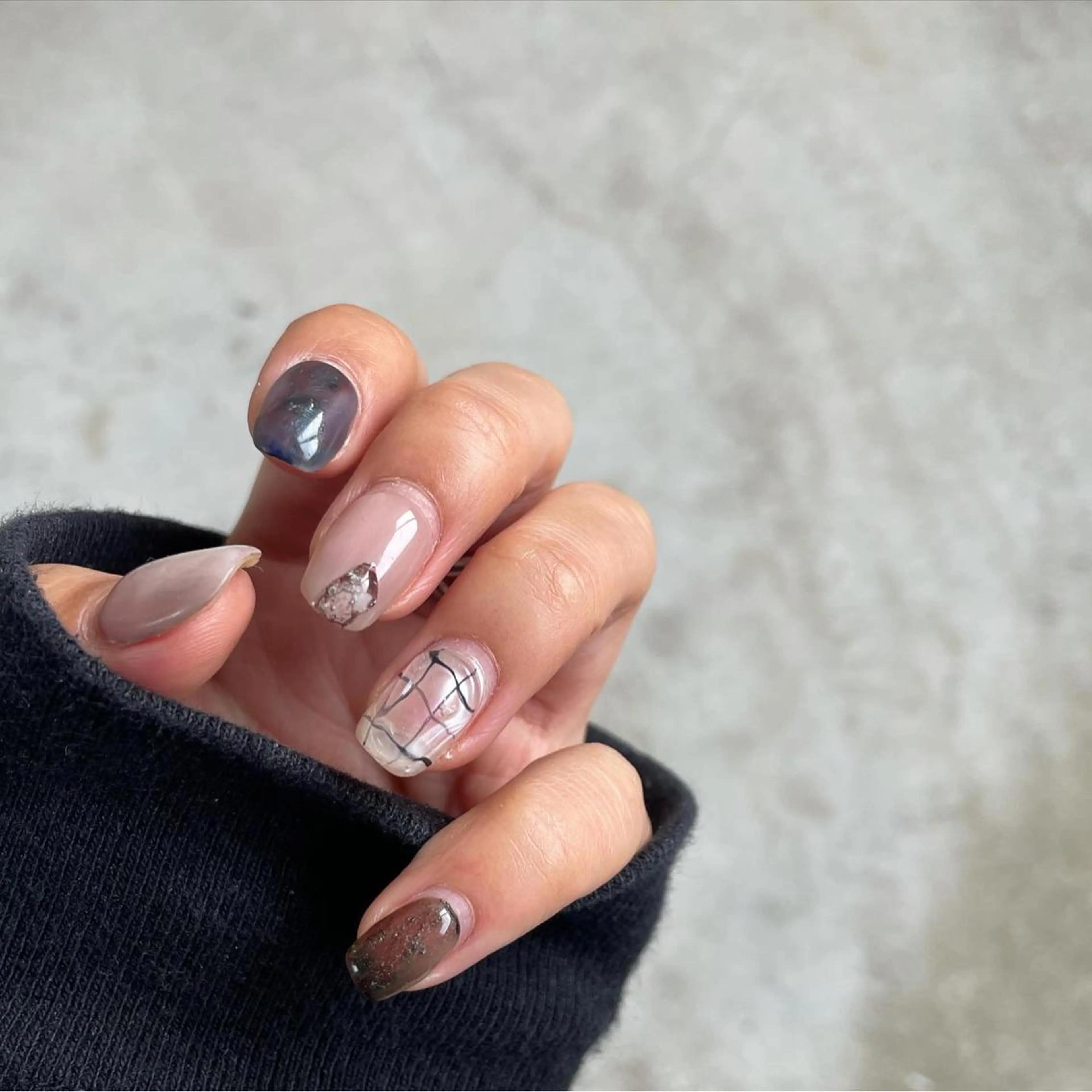 ネイル ニュアンスネイル ハンドネイル ハンドケア lyly.nail所属・lylynail YUUKAのネイルデザイン