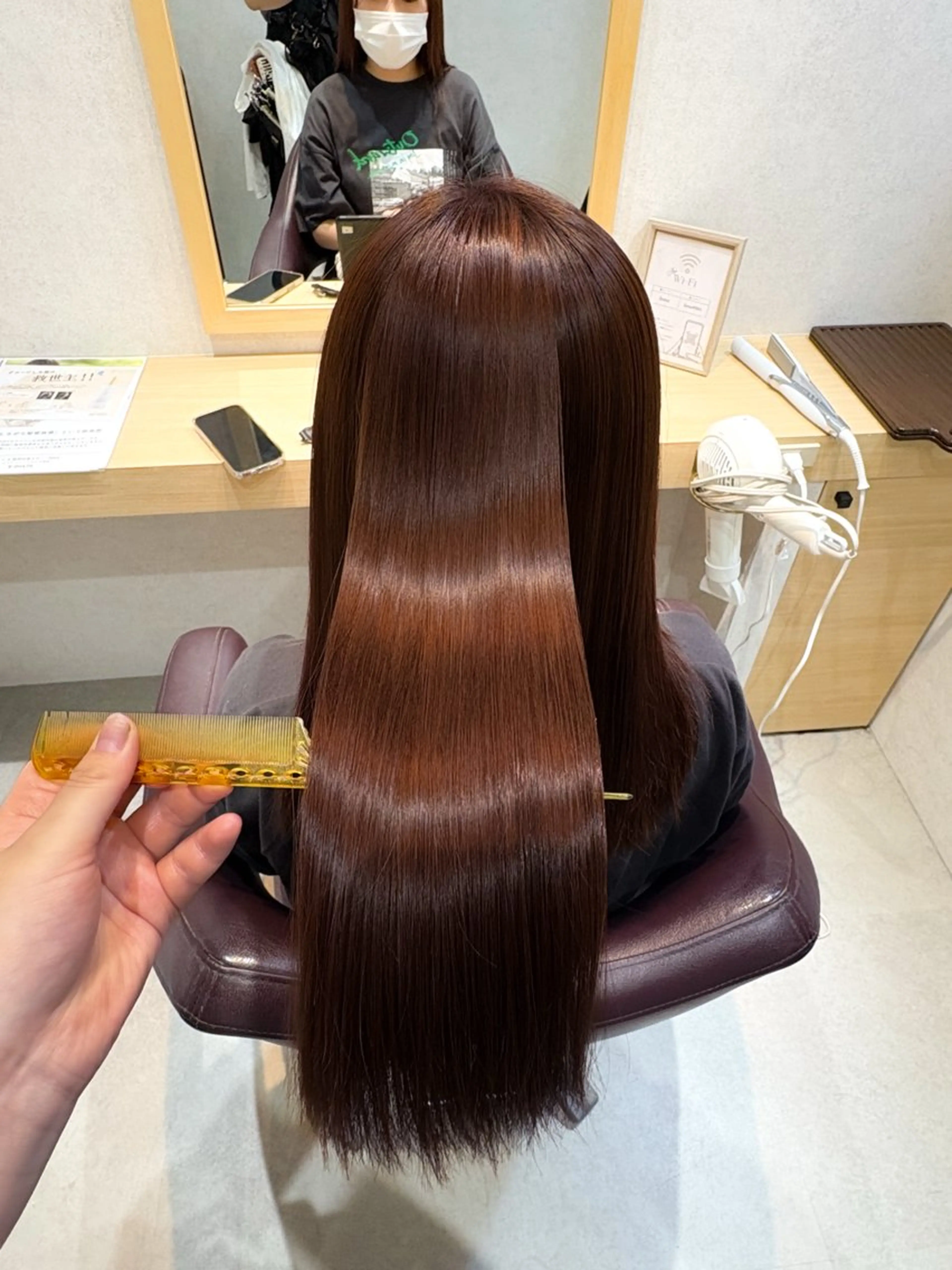 ロング カラー ブラウンカラー ピンクカラー ピンクブラウン カット ヘアカラー 透明感/チョコカラー 💍TAMA💍のヘアスタイル