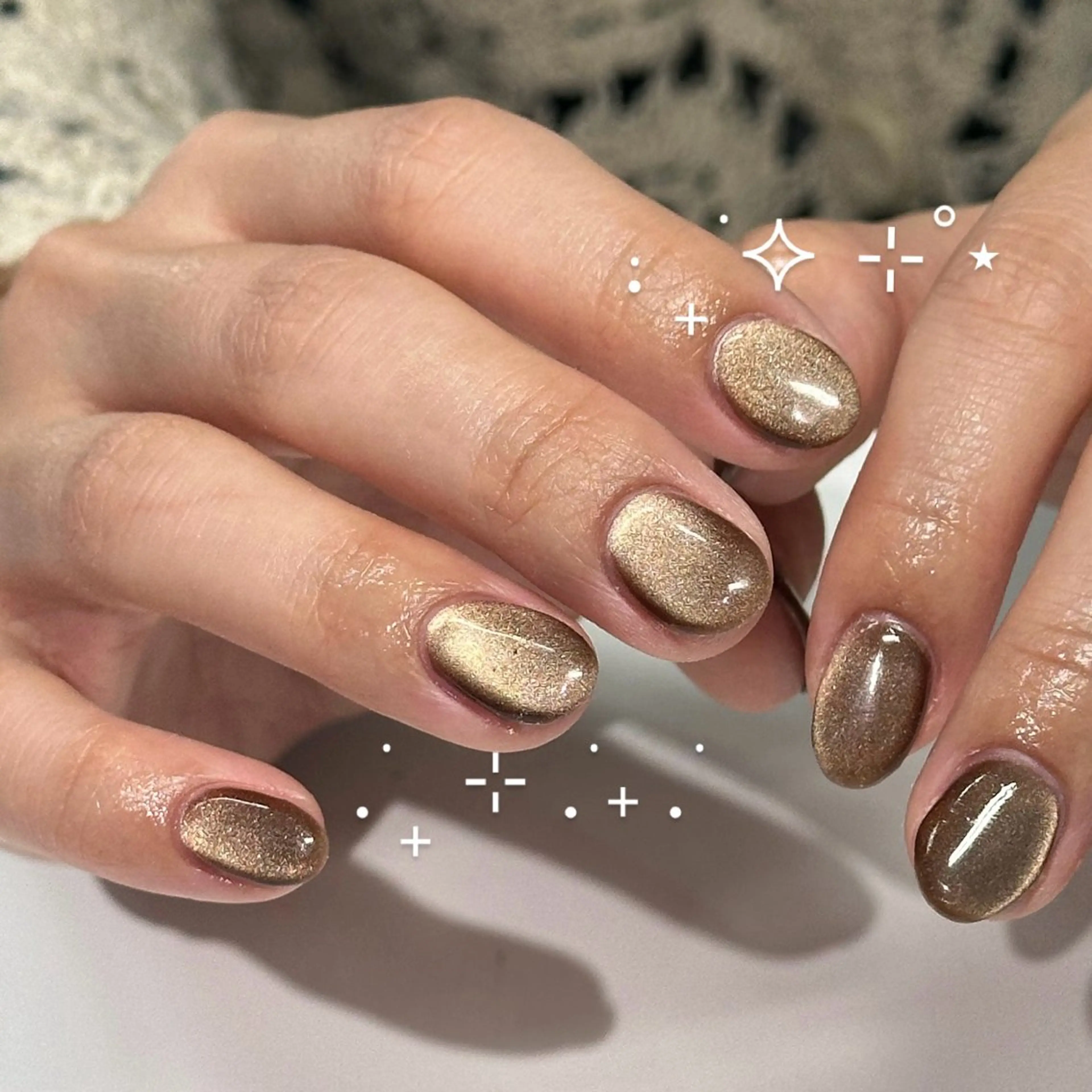 ネイル ブラウン WOLTOKYO渋谷 yunaのネイルデザイン