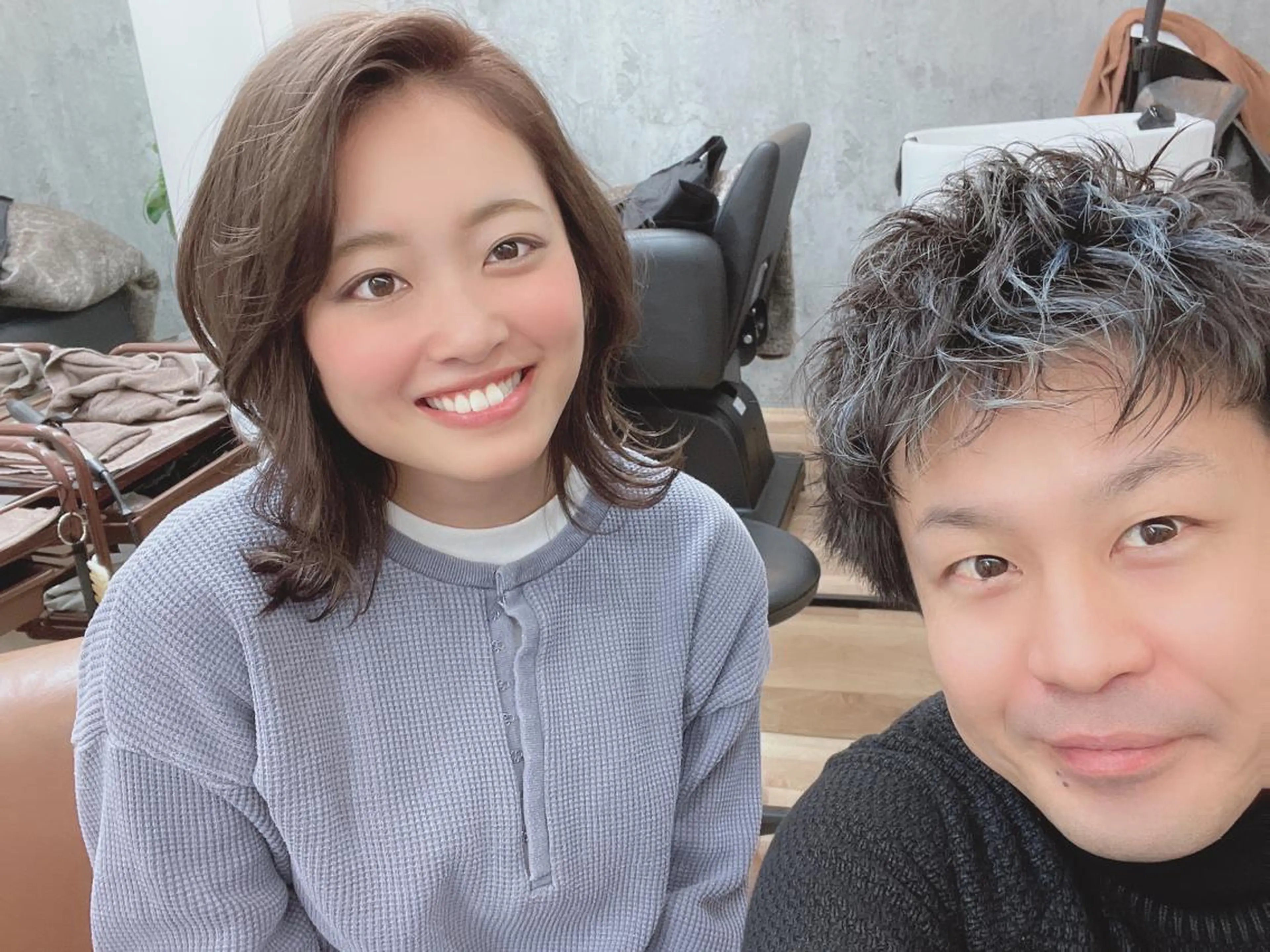 ミディアム カラー ベージュカラー TOWA 野村　コウダイのヘアスタイル