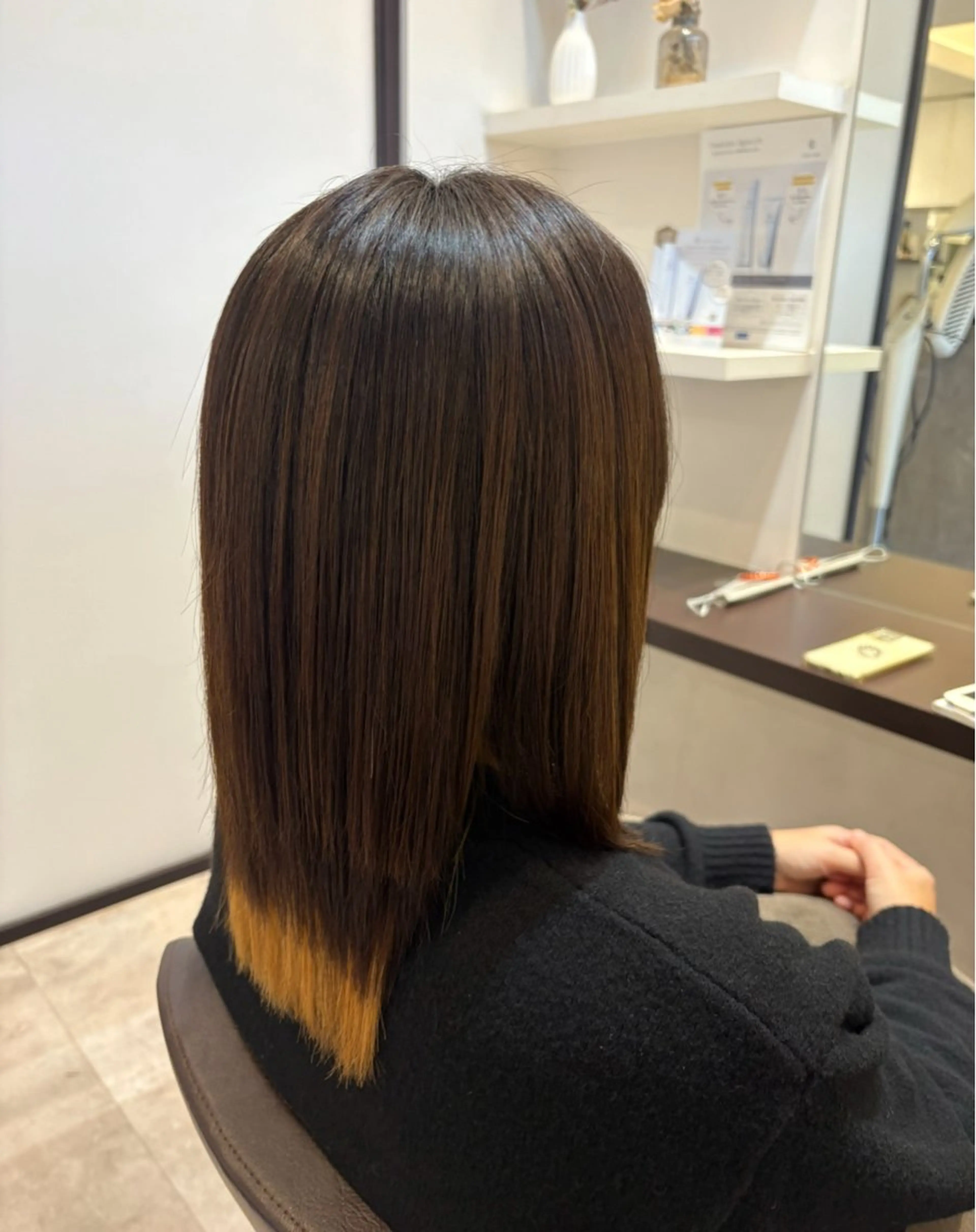 セミロング 山下 ちひろのヘアスタイル