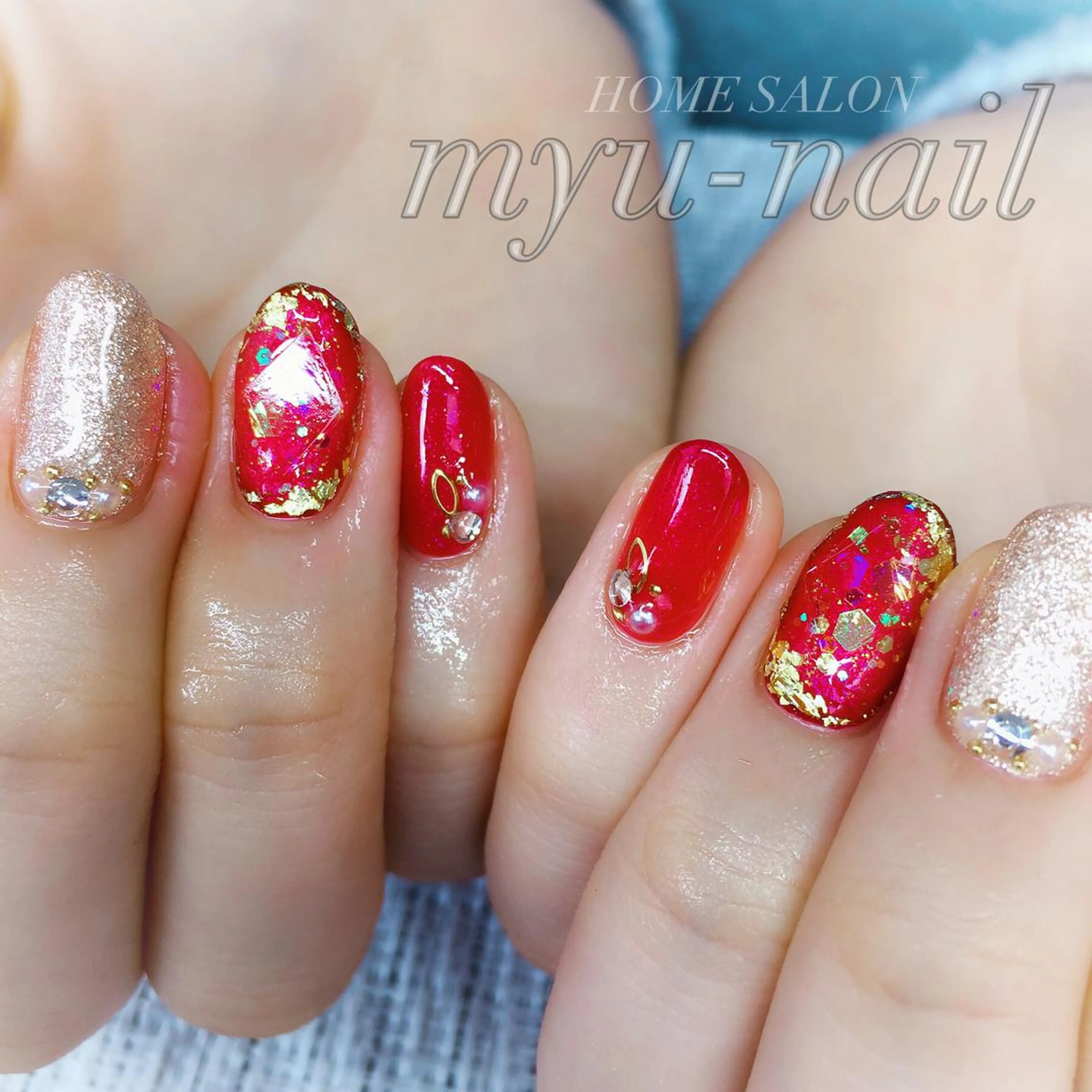 ネイル ハンドネイル ホームサロン myu-nailのネイルデザイン