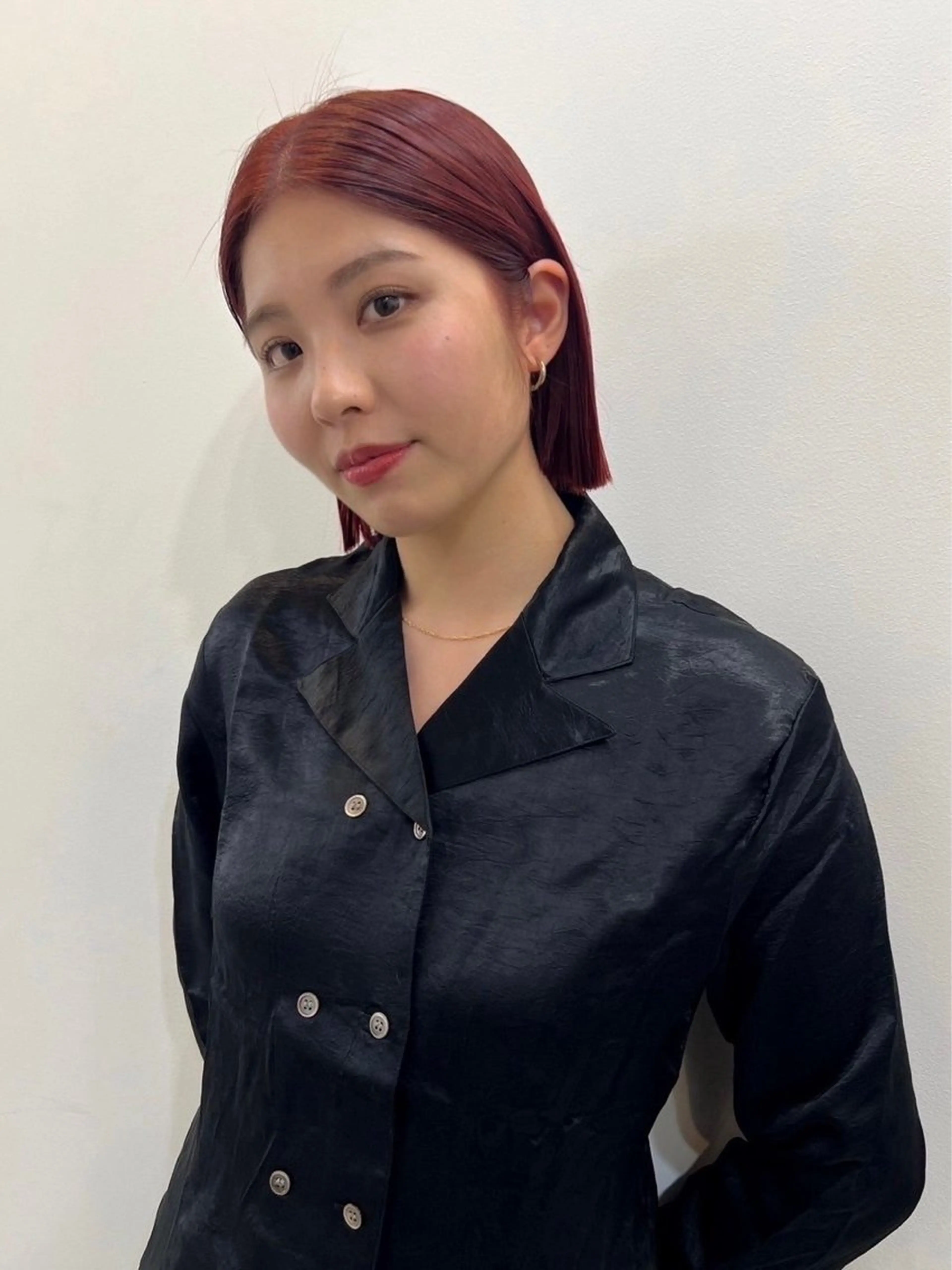 ミディアム カラー レイヤー/ 透明感SHIMAのヘアスタイル