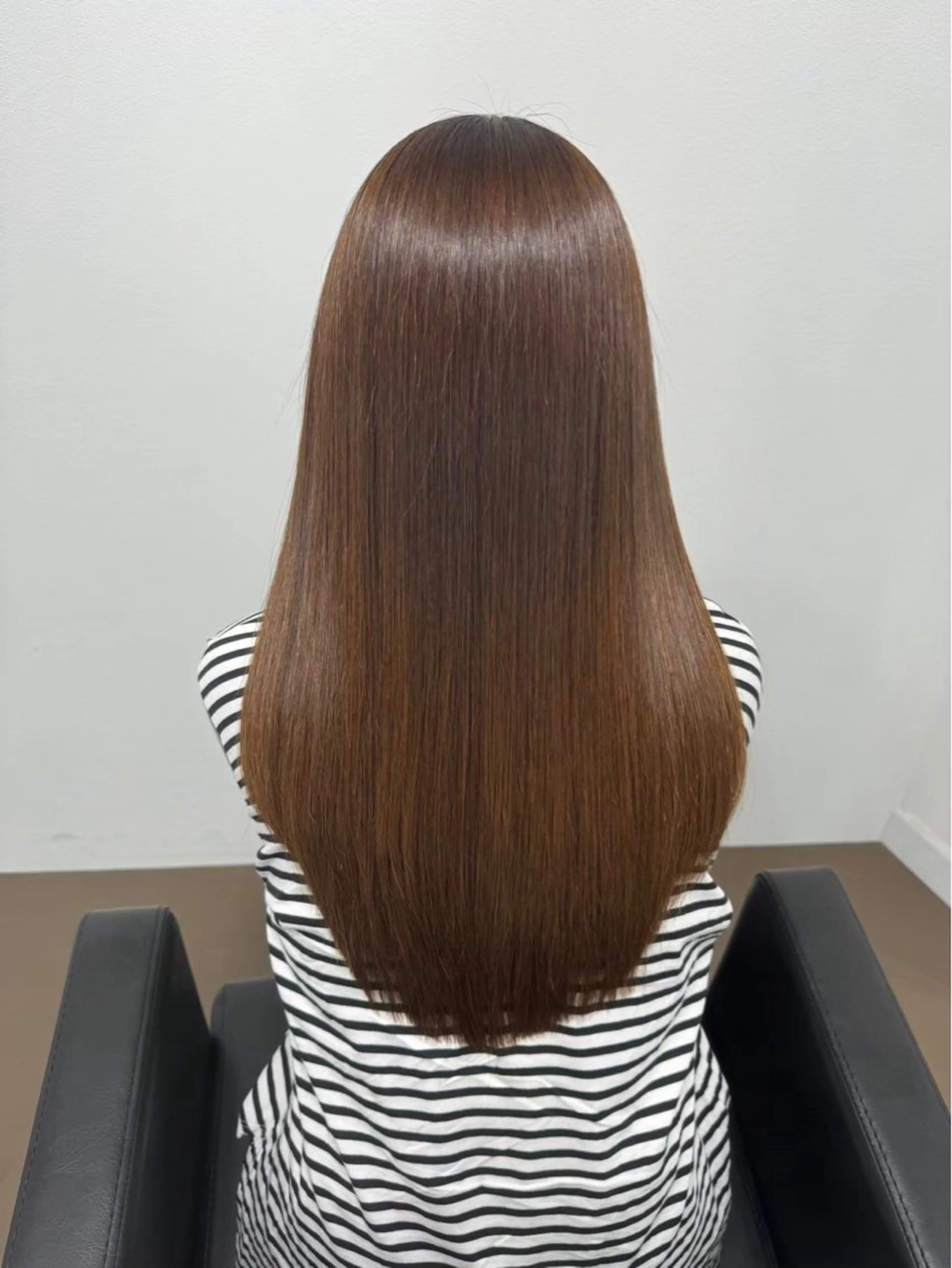 ロング パーマ 髪質改善 ストレートパーマ 縮毛矯正 ioeわかめようじ/ 縮毛矯正/髪質改善のヘアスタイル