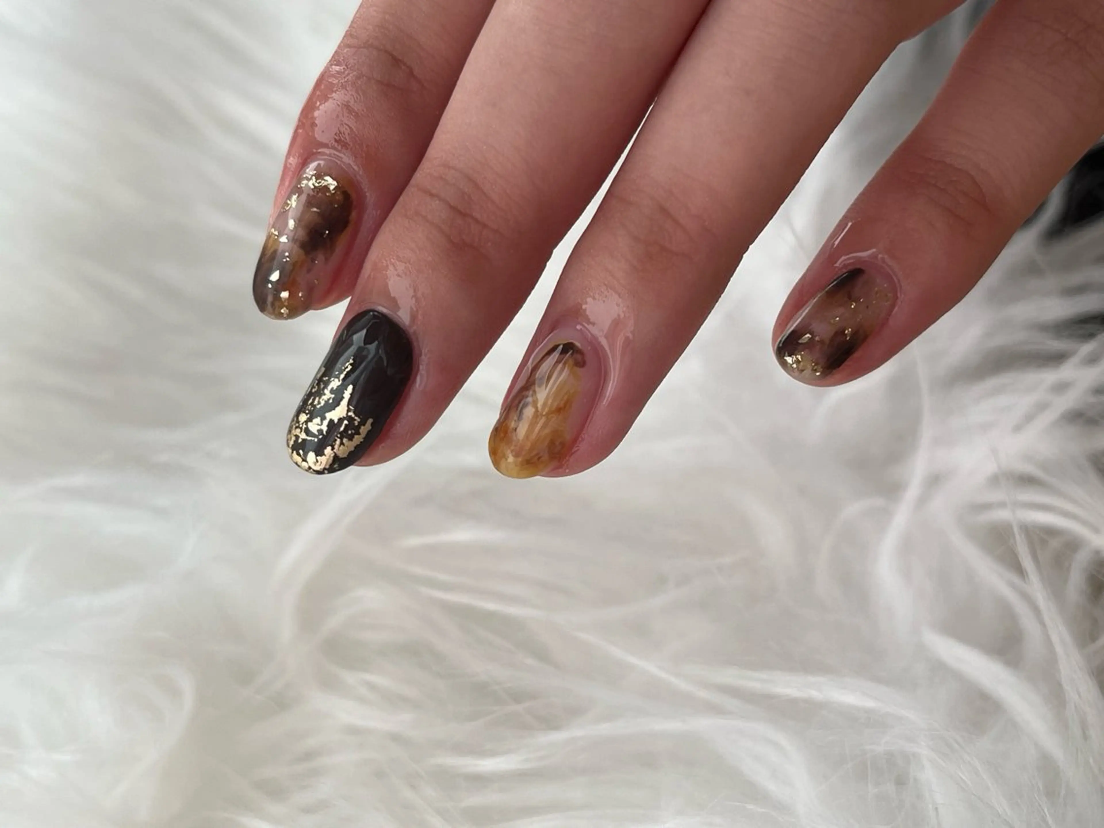 ネイル ニュアンスネイル Nagashima sanaのネイルデザイン