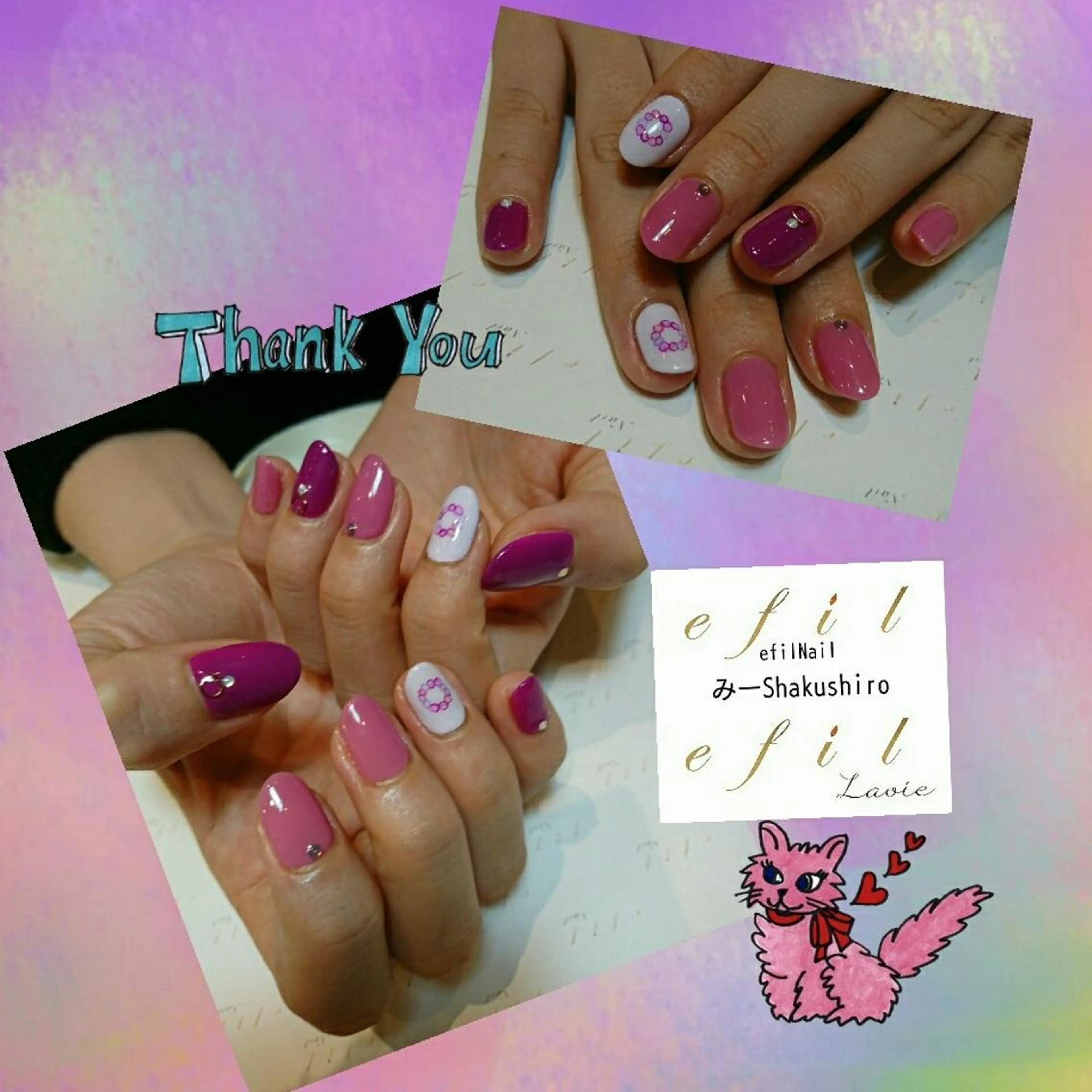 ネイル ジェルネイル みー shakushiroのネイルデザイン