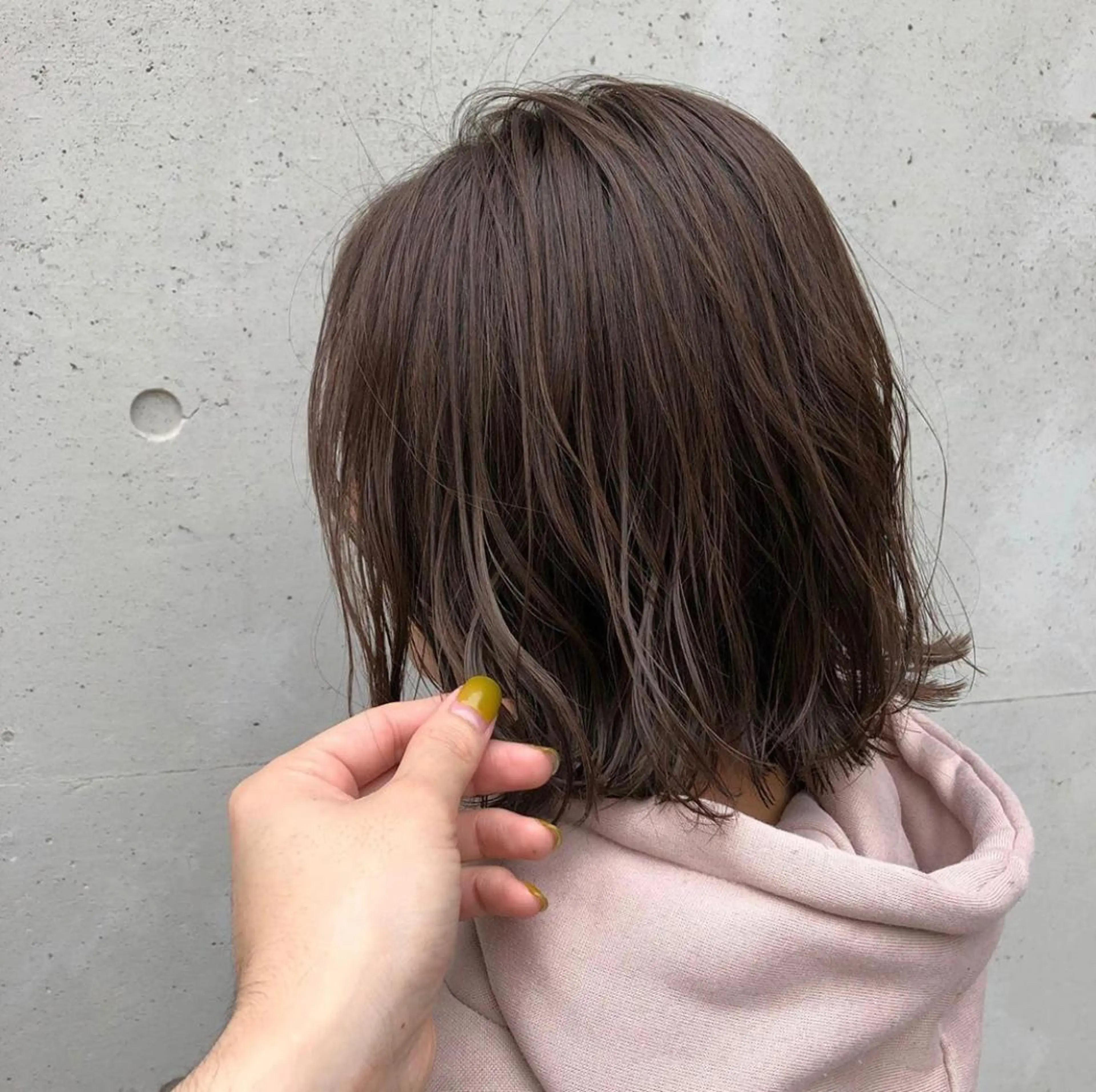 ミディアム カラー パーマ ヘアアレンジ メンズ キッズ マツエク・マツパ Luela堅田所属・田中 裕士のヘアスタイル