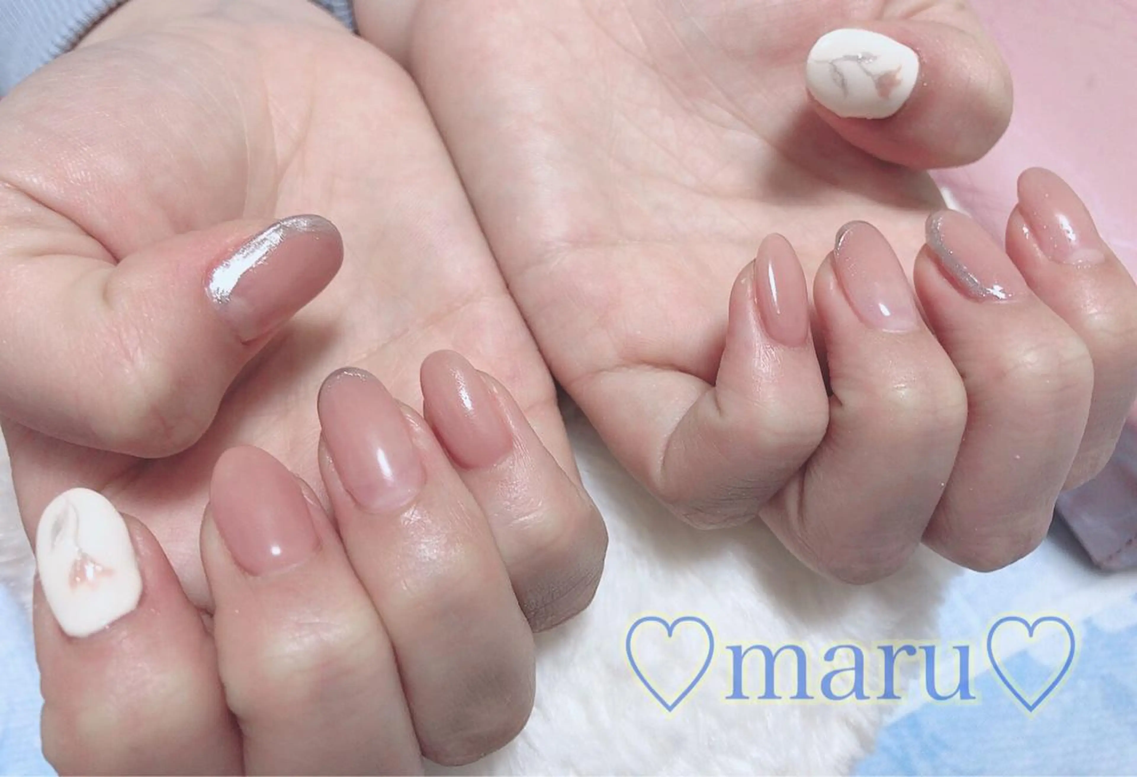 ネイル ハンドネイル フットネイル まるみ ♡のネイルデザイン