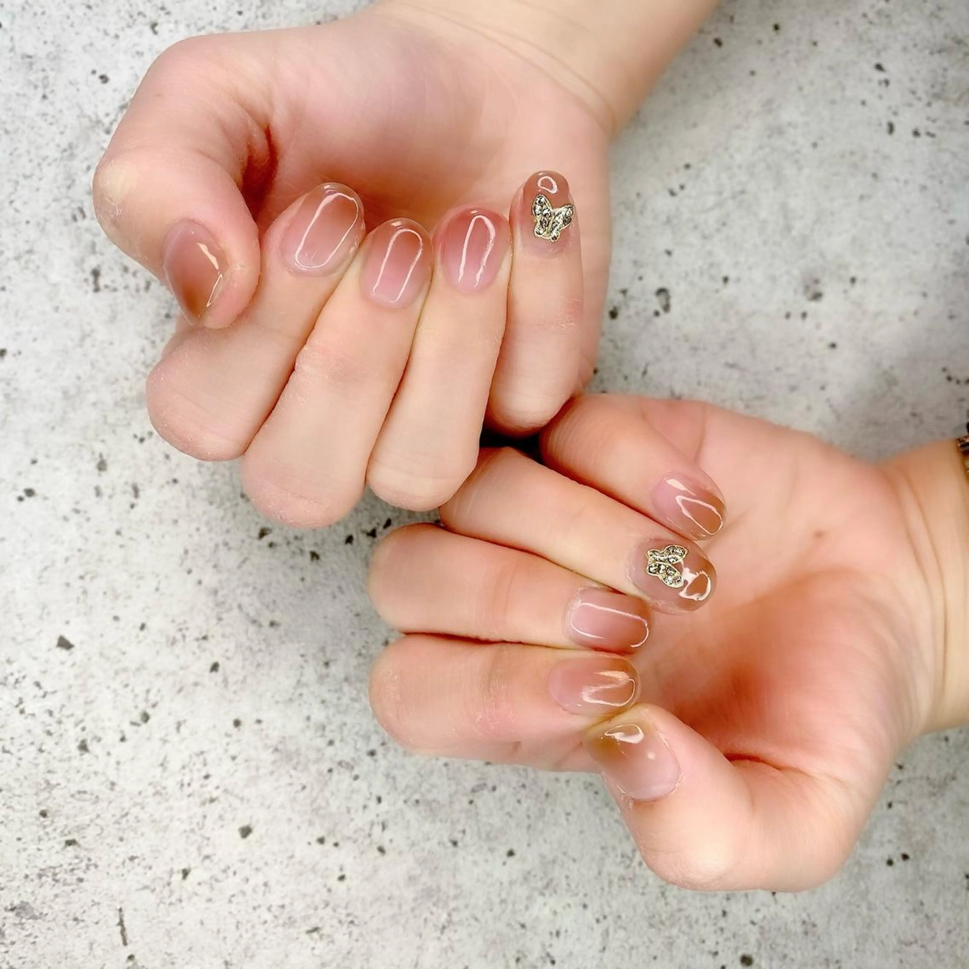 ショート カラー パーマ ヘアアレンジ メンズ キッズ ネイル マツエク・マツパ アイブロウ ブラウンカラー グラデーションカラー カラーマツエク ブラウン グラデーション Salon Ｋのネイルデザイン