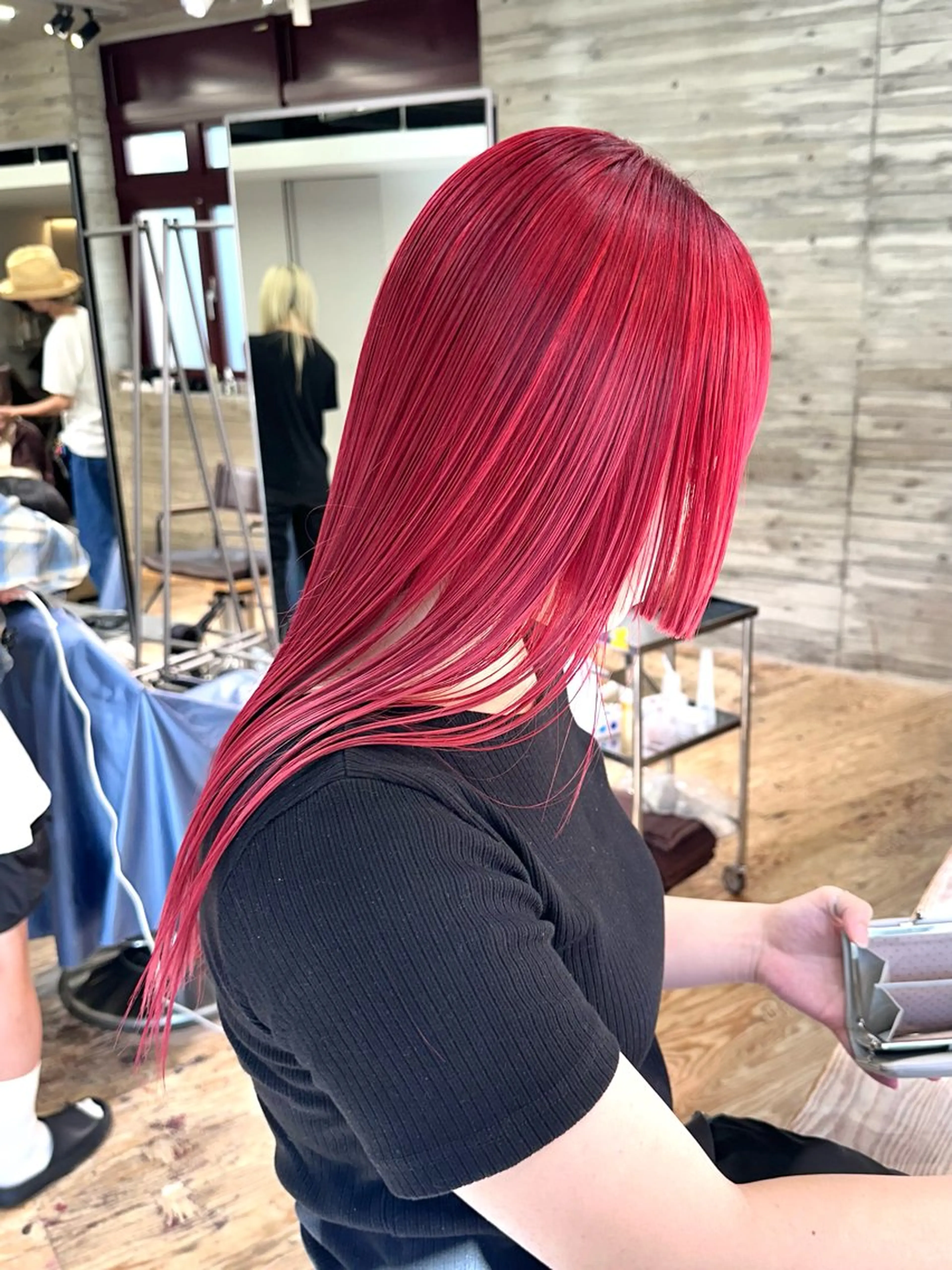 ロング ヘアカラー トリートメント 抜きっぱなしブロンド ササキカズマのヘアスタイル