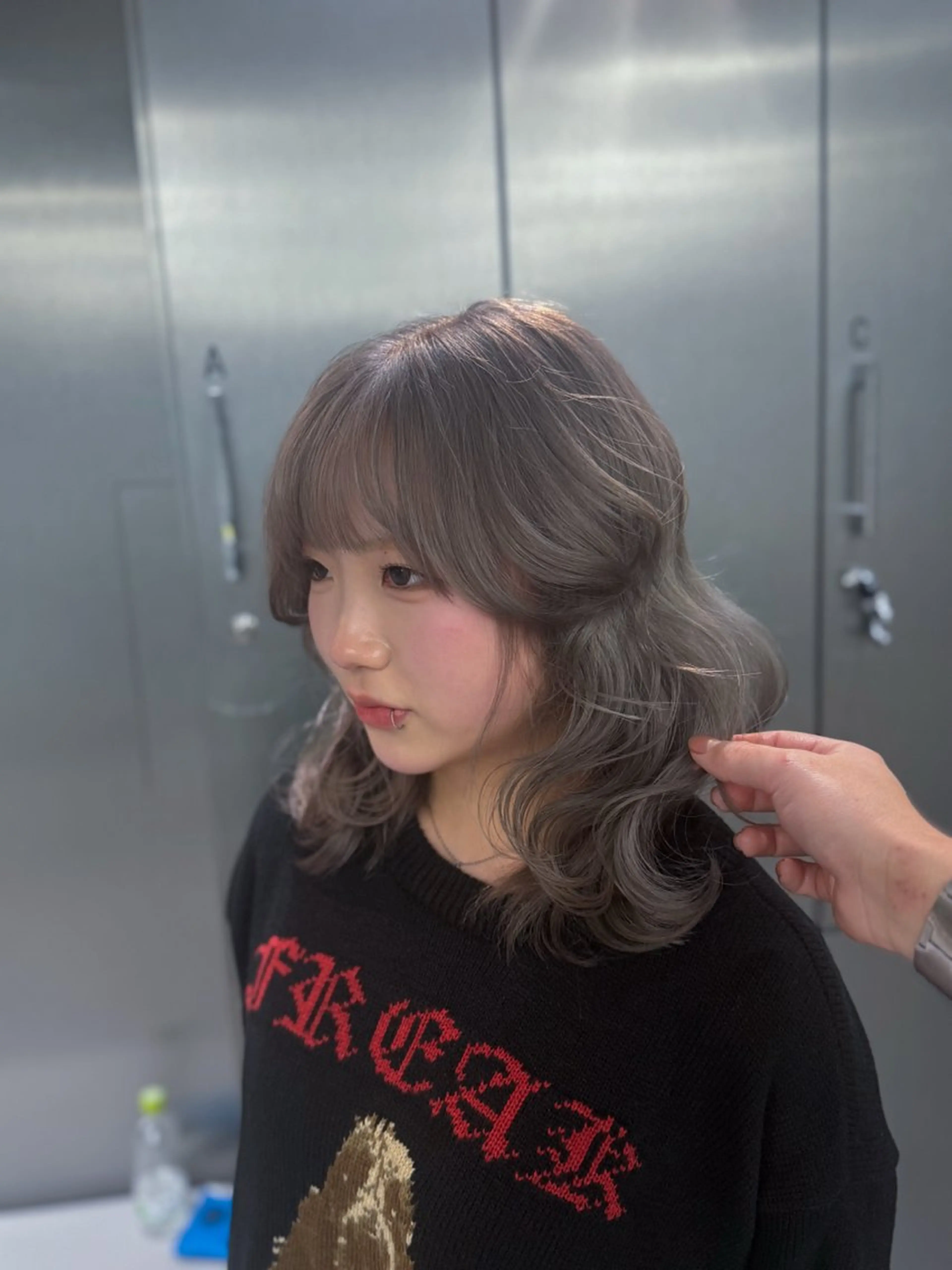 ミディアム カラー ヘアカラー ハイトーン/デザイン カラー／悠斗のヘアスタイル