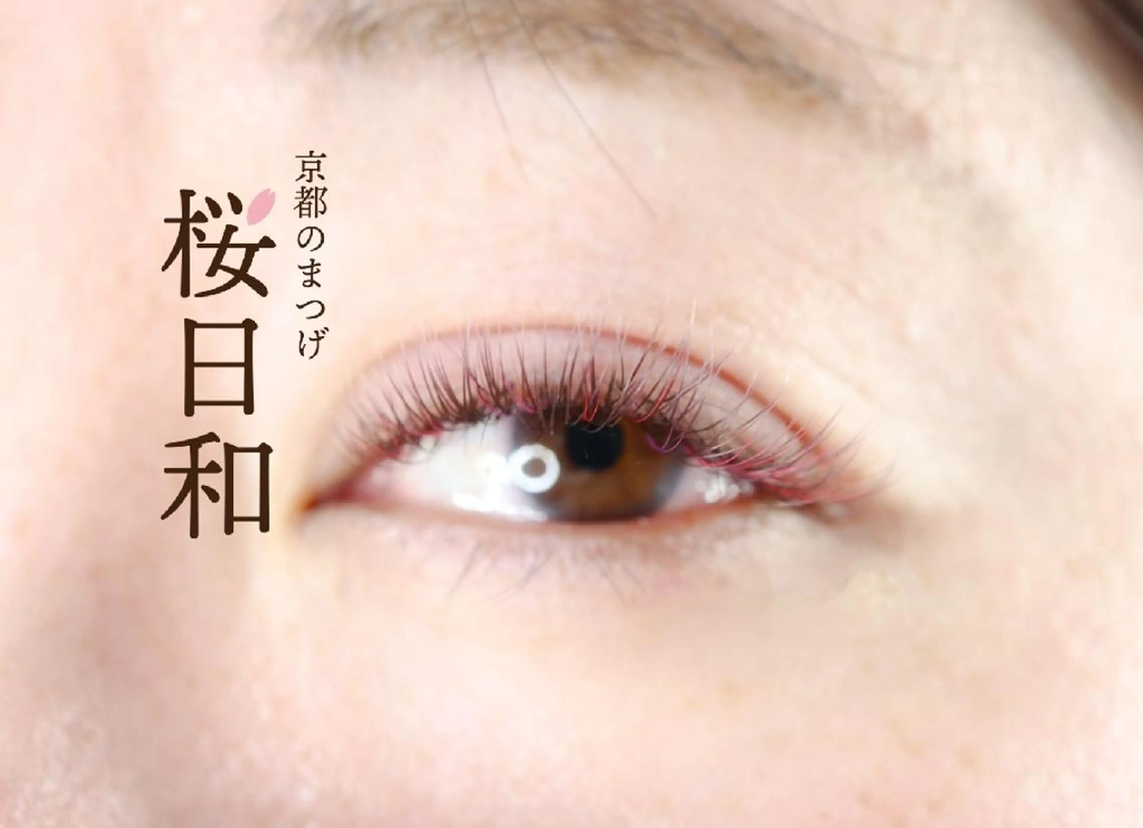 マツエク・マツパ Cカール カラーマツエク フラットラッシュ ゴージャス まつげパーマ 京都のまつげ桜日和 小島美桜のマツエク・マツパデザイン