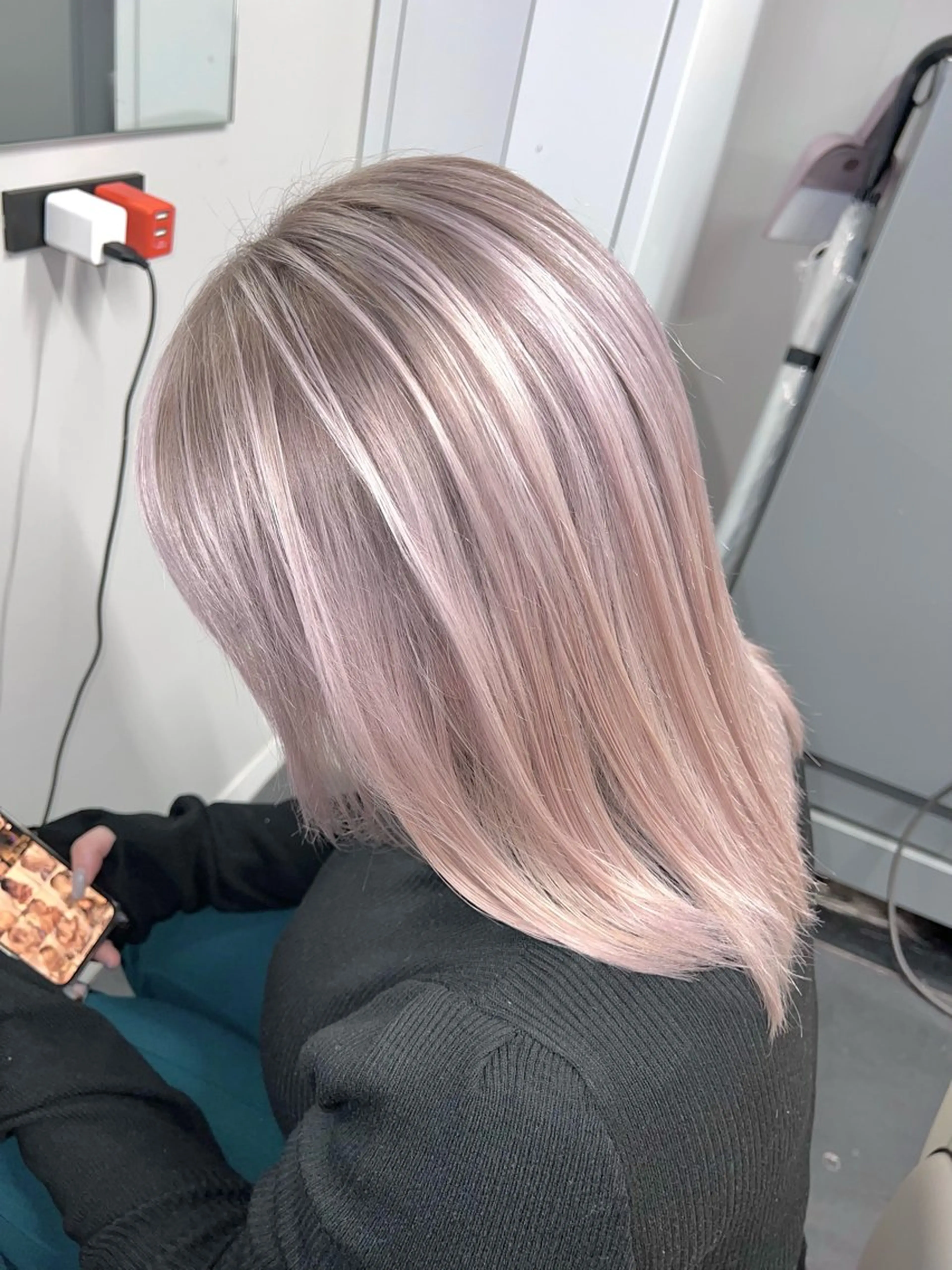 ミディアム カラー EGO所属・ブリーチカラー💖 rukaのヘアスタイル