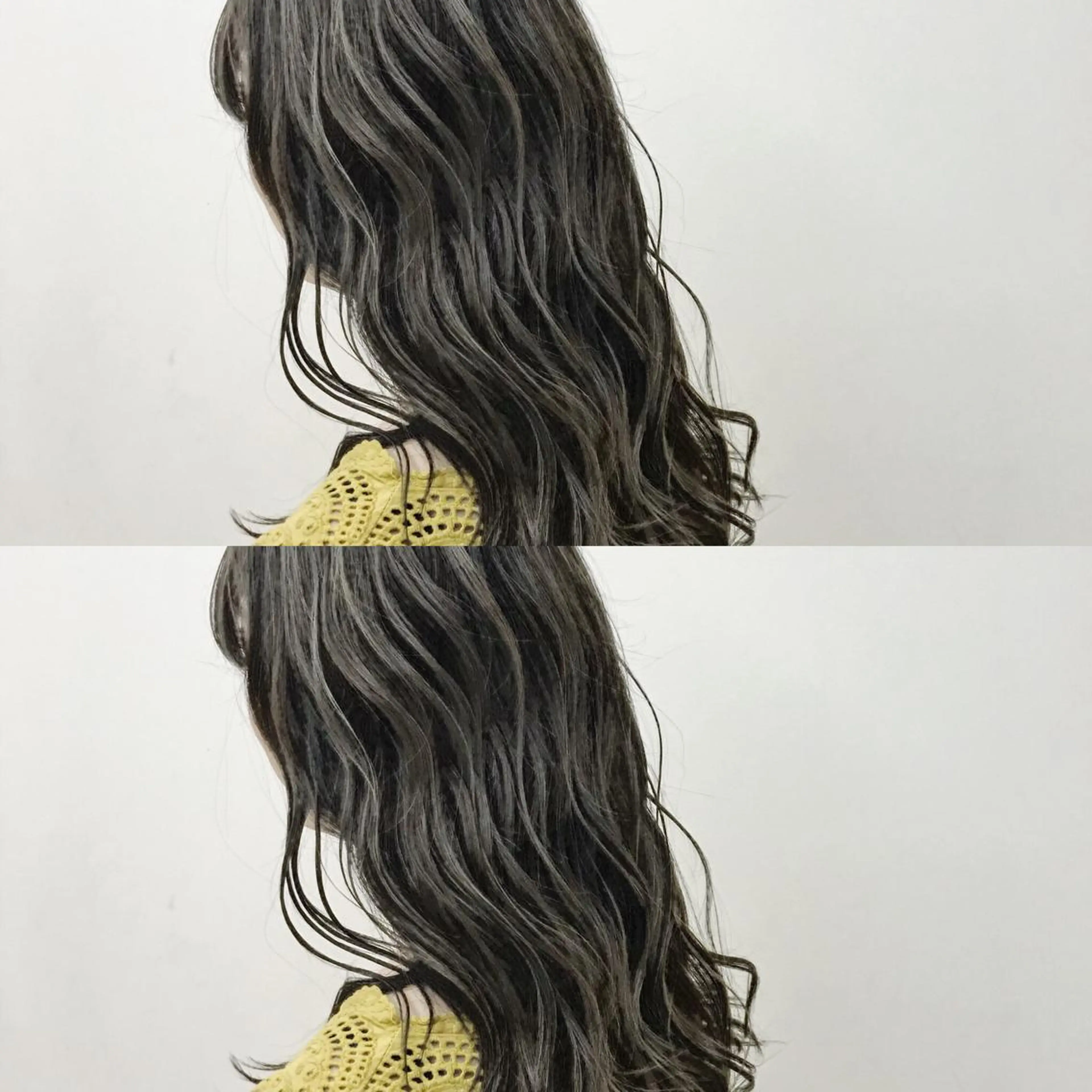 ロング カラー 永岡 鉄平のヘアスタイル