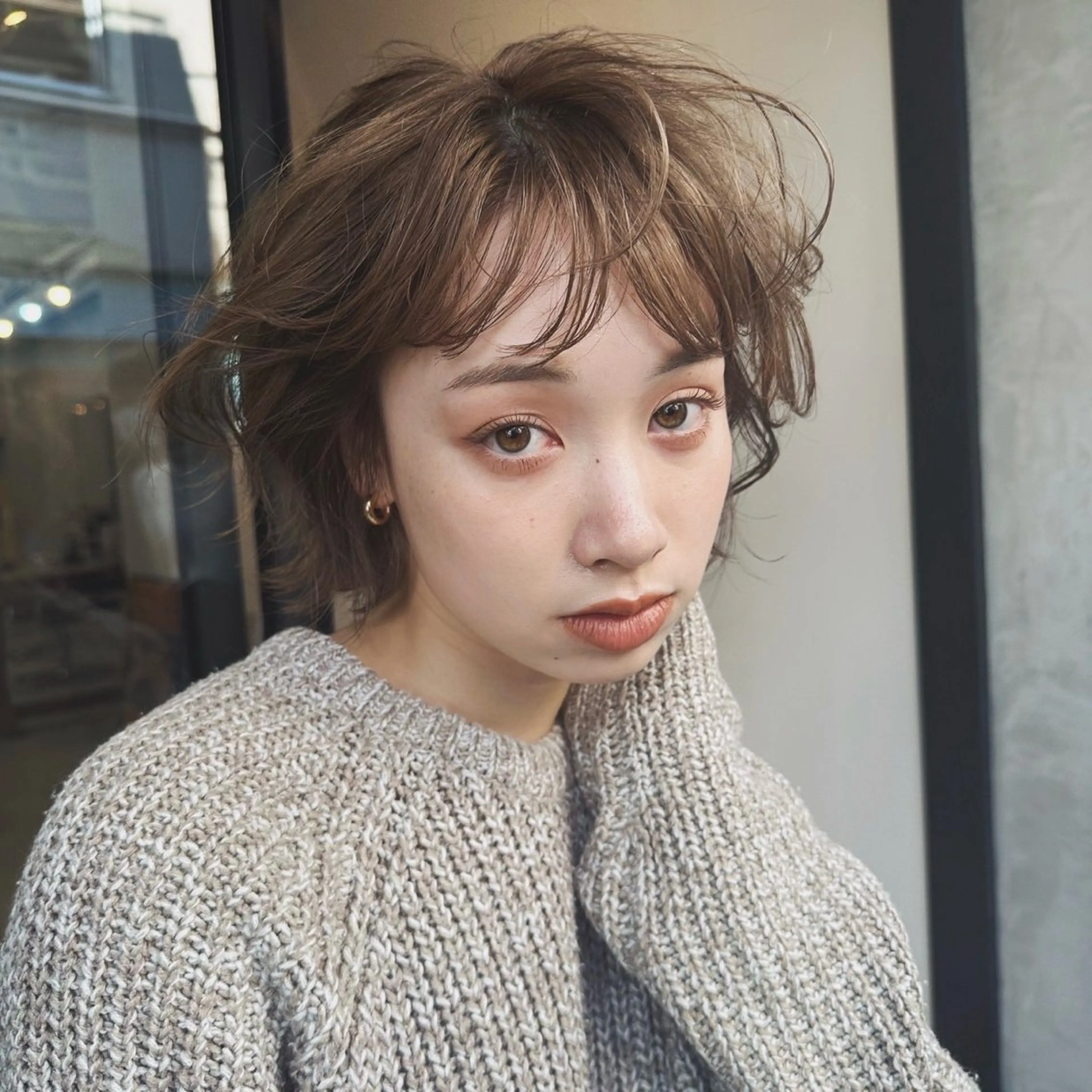 ミディアム カラー 尾藤 浩一のヘアスタイル