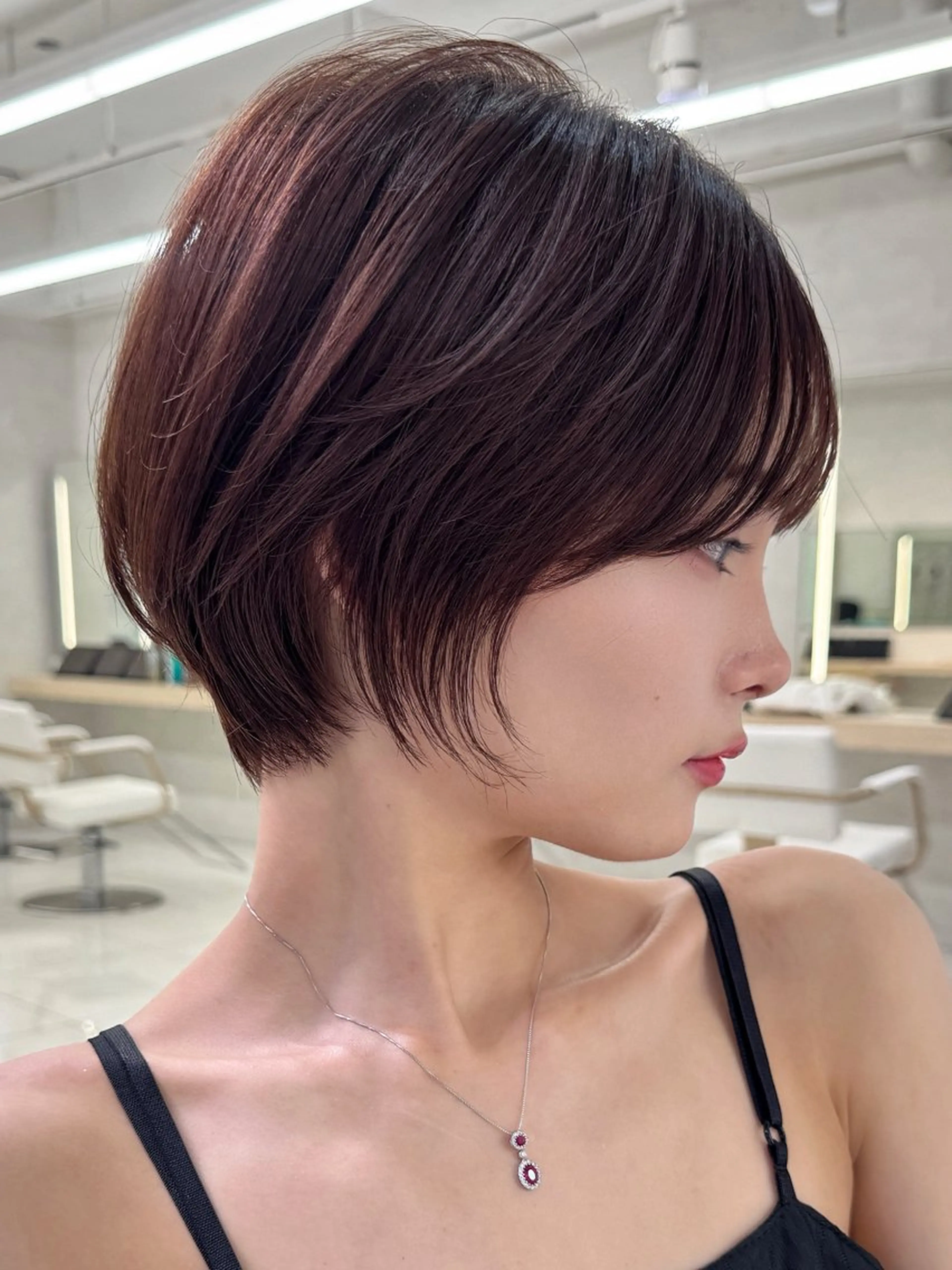 ショート ショートボブ ボブ 顔周りカット 似合わせカット ショートヘア カット レイヤー/韓国/ 顔周り/しんやのヘアスタイル