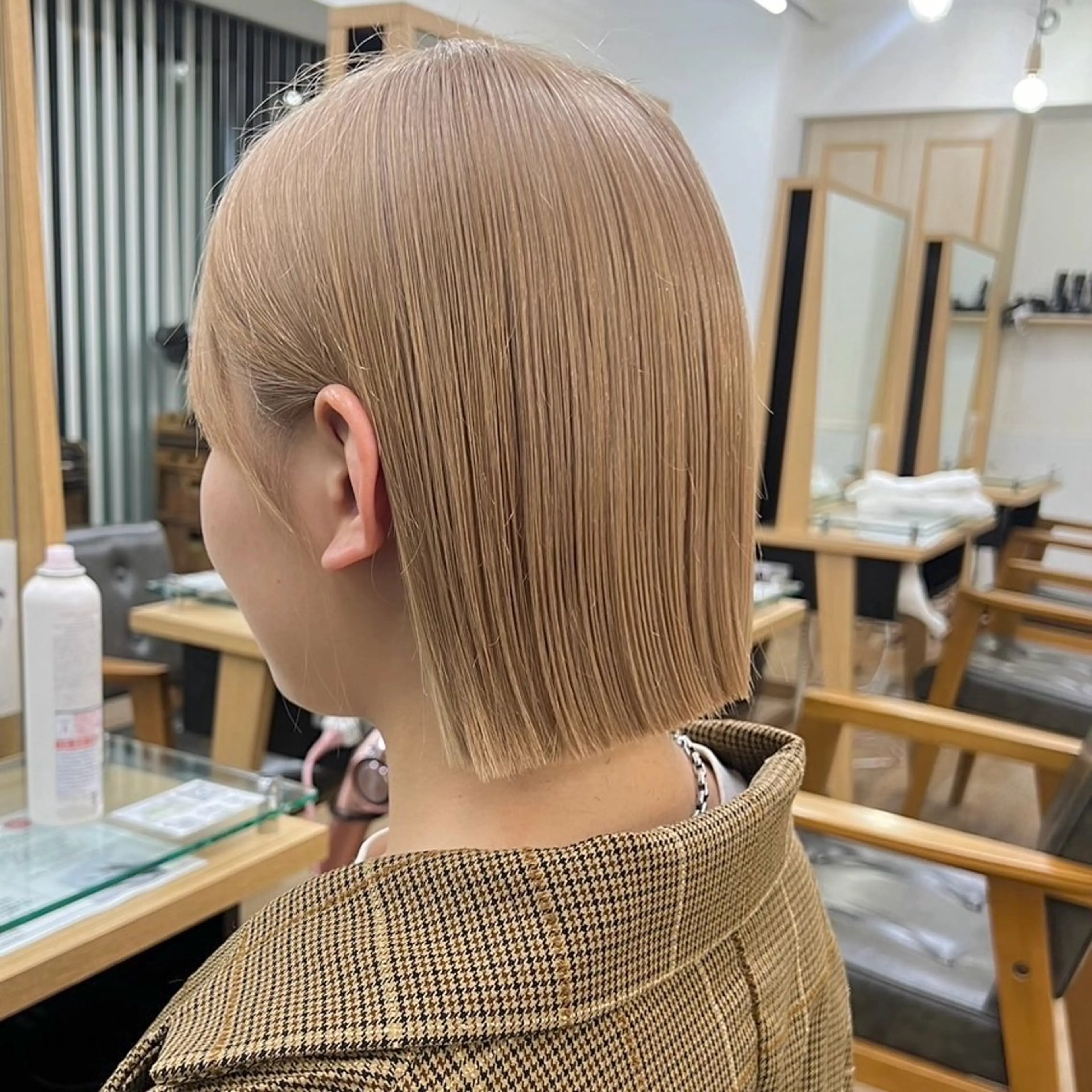 ミルクティーベージュ🤎＋レディースカット💇🏼‍♀️の写真