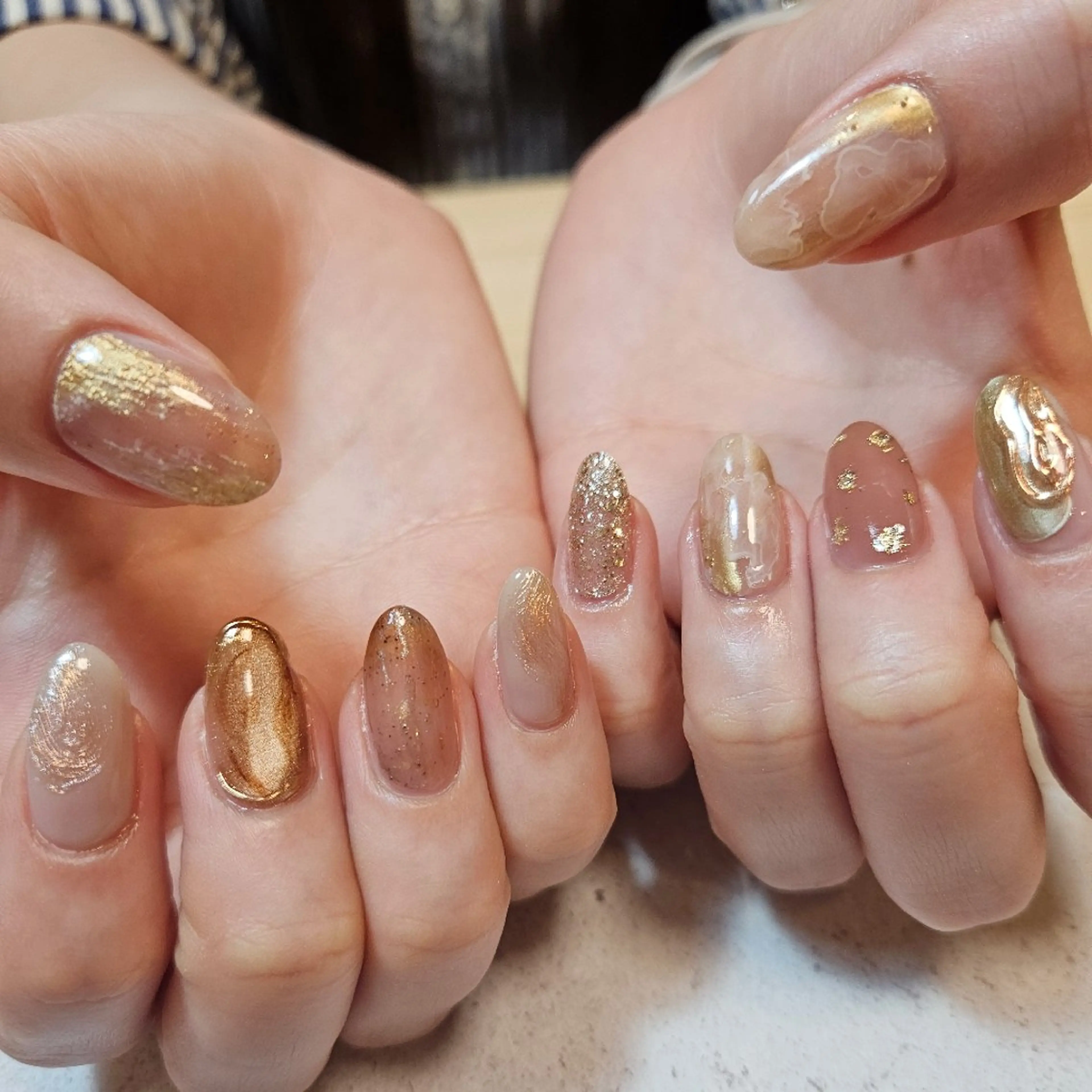 ネイル ニュアンスネイル ピンク ハンドネイル Nailsalon manoのネイルデザイン