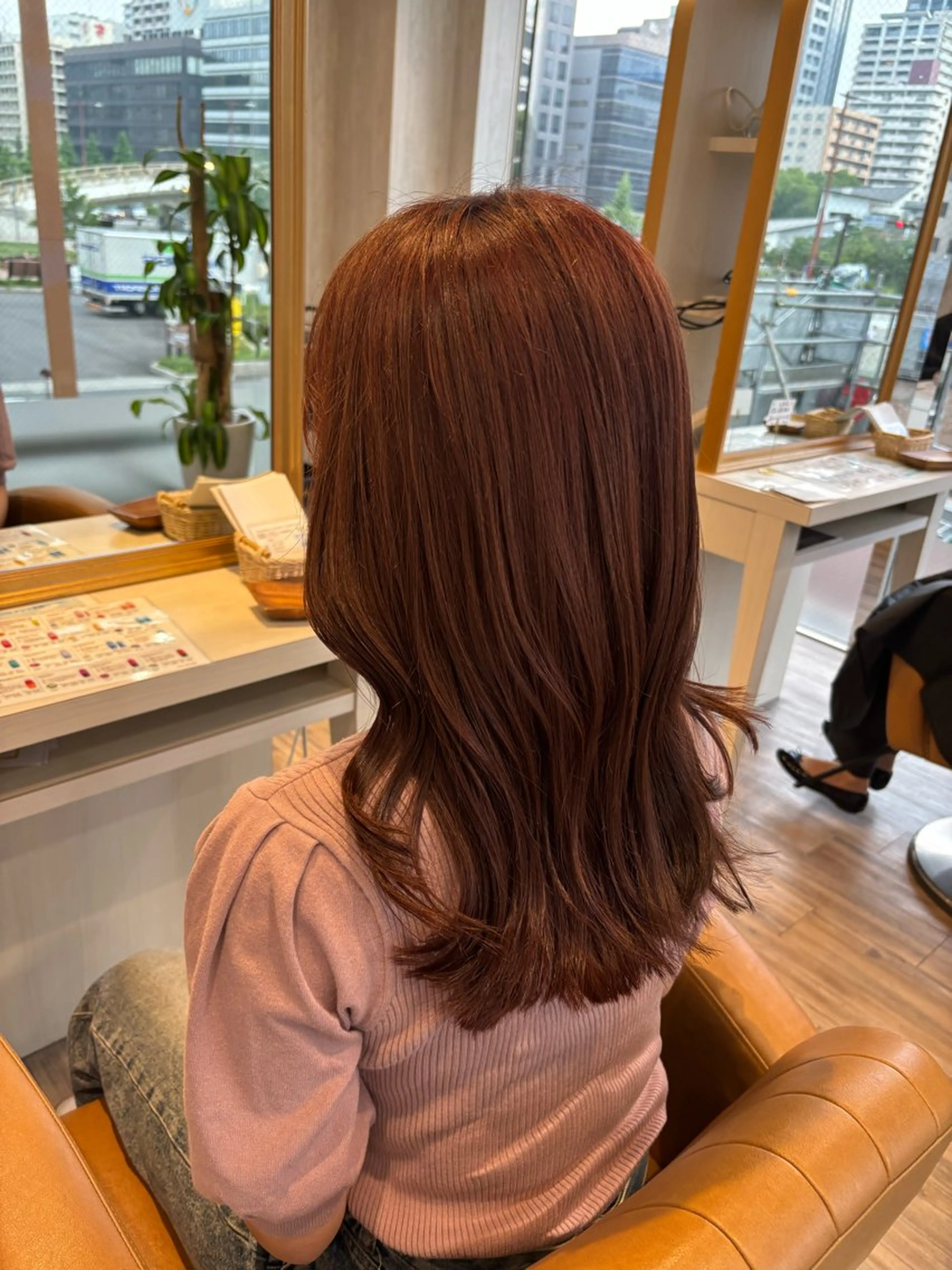 セミロング カット ヘアカラー トリートメント yui🥀/ボブ /ブリーチなしカラーのヘアスタイル