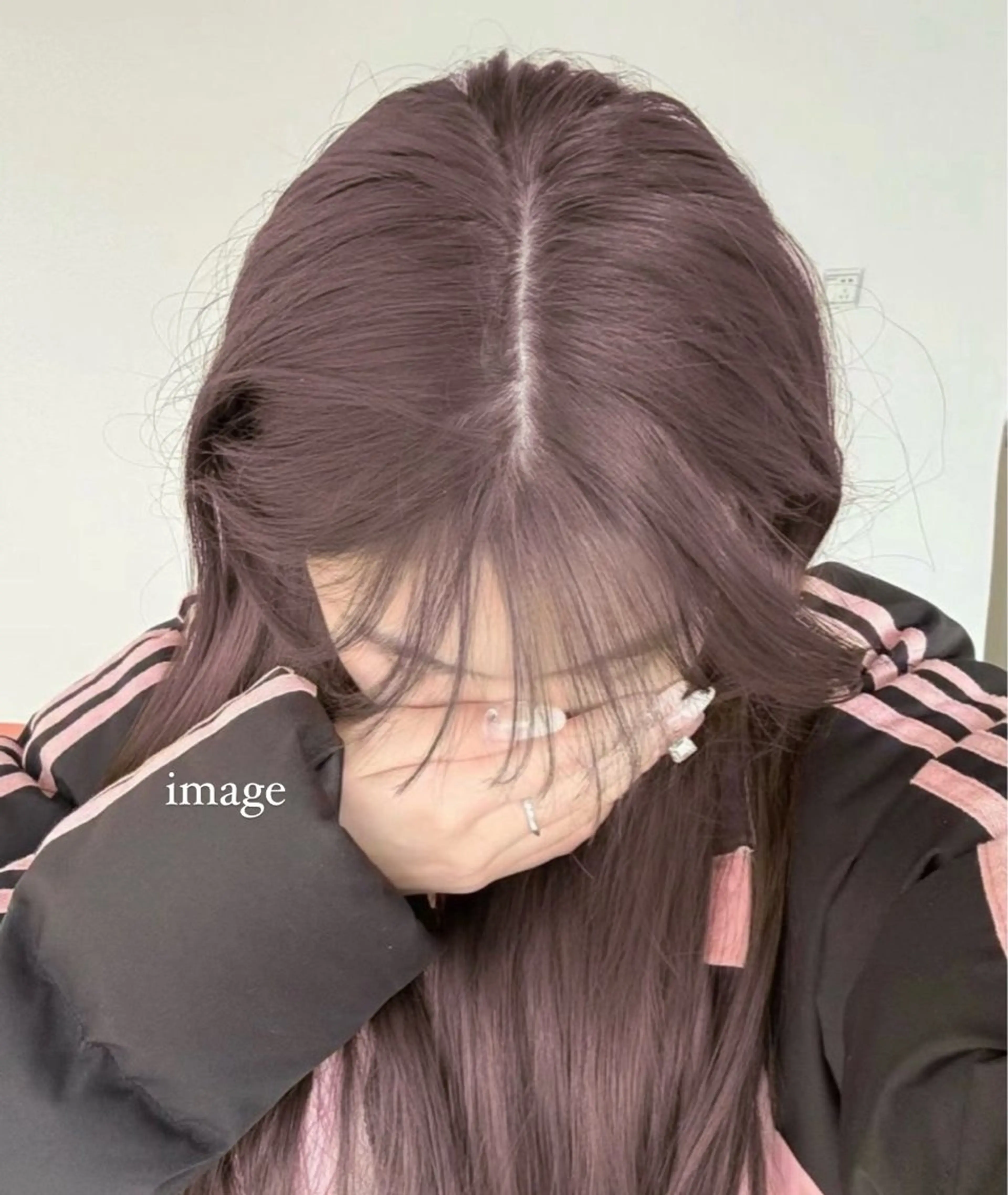 ロング ヘアカラー トリートメント 淡色ラベンダー♡ ニーナ🎀🦙のヘアスタイル