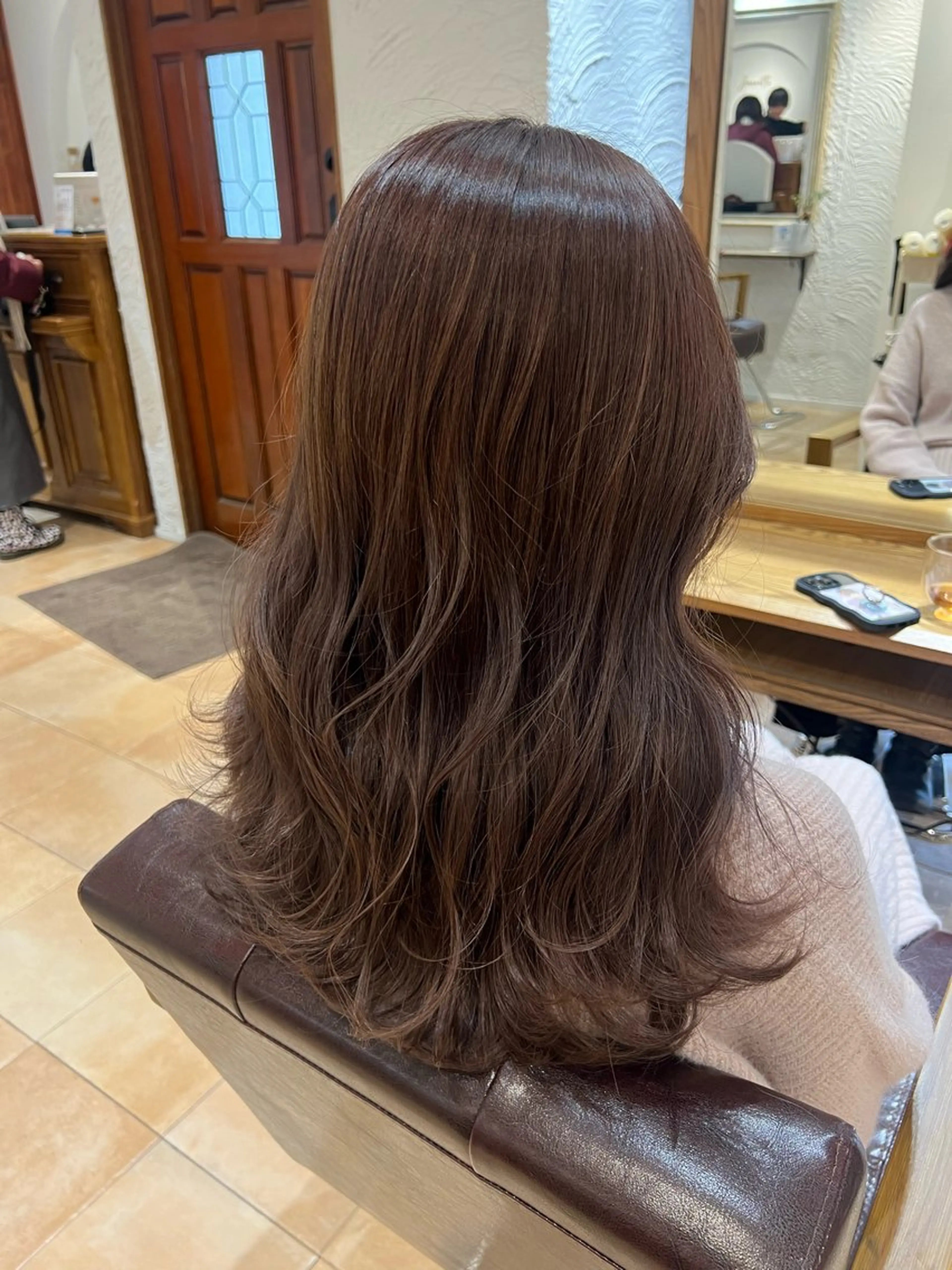 セミロング カラー 🥀韓国ヘア🥀 宮津真菜のヘアスタイル