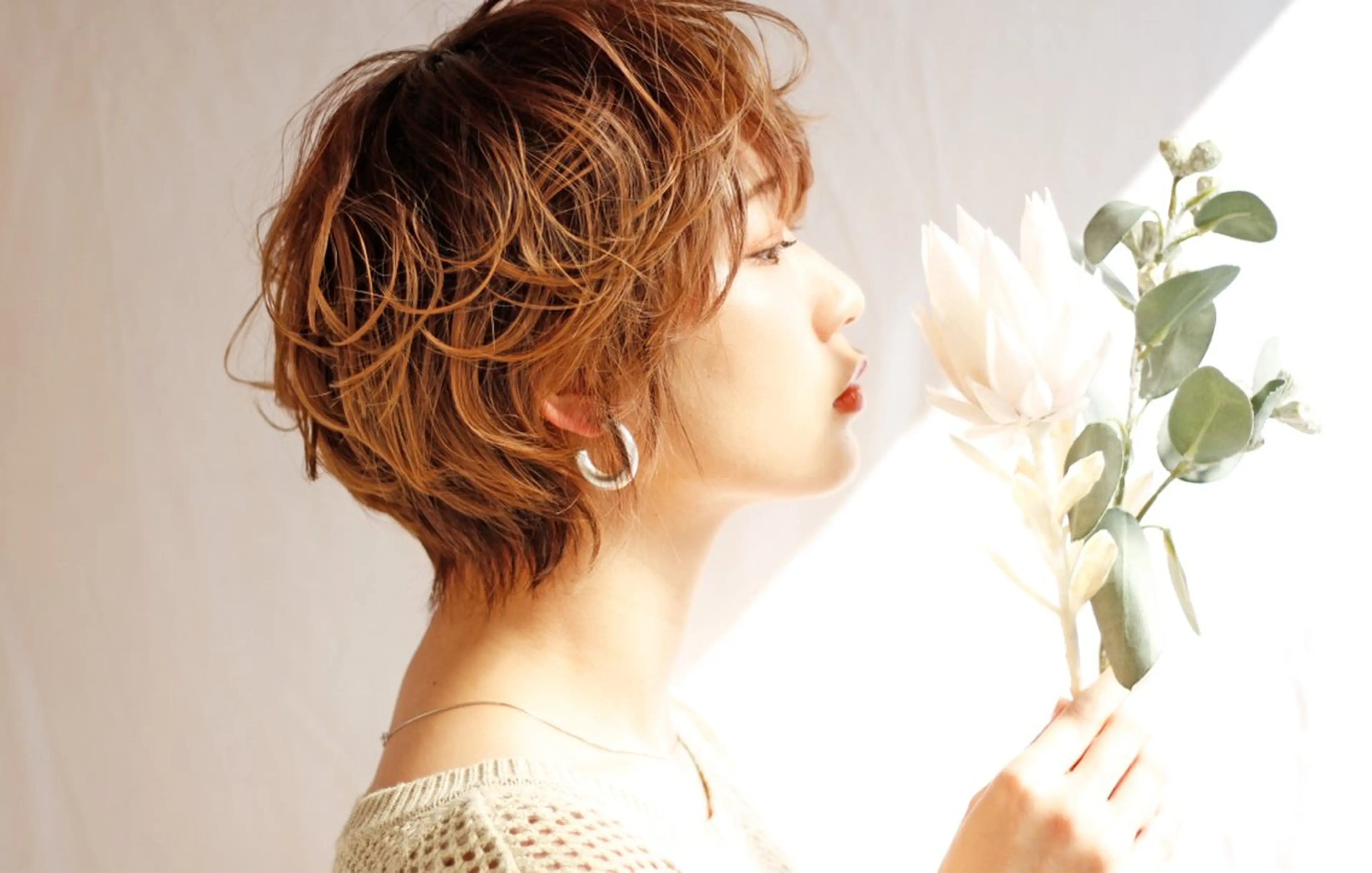 ショート 顔周りデザイン/ ママ美容師/濱ほのかのヘアスタイル