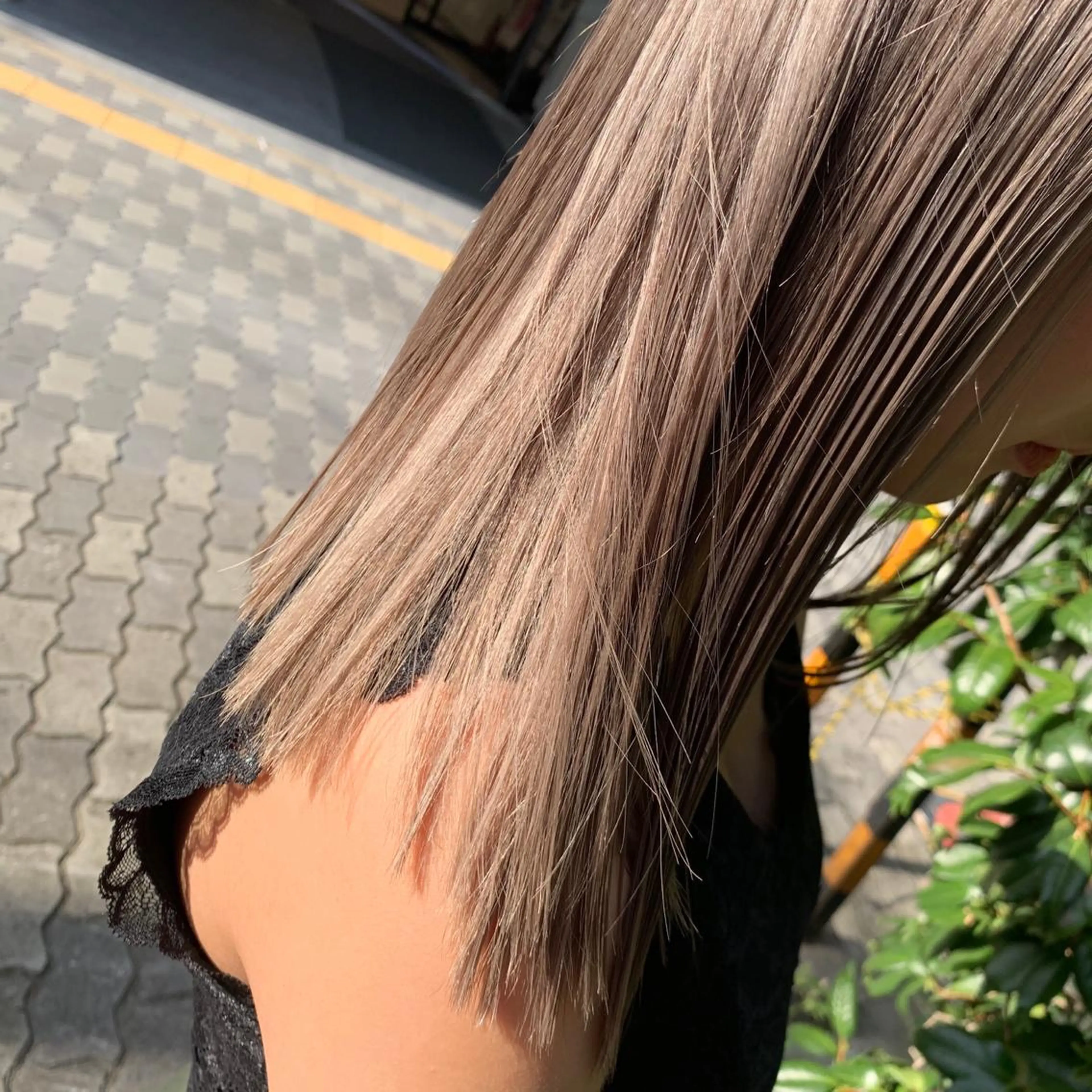 ミディアム カラー ワンホンヘア ケラチン/Kaitoのヘアスタイル