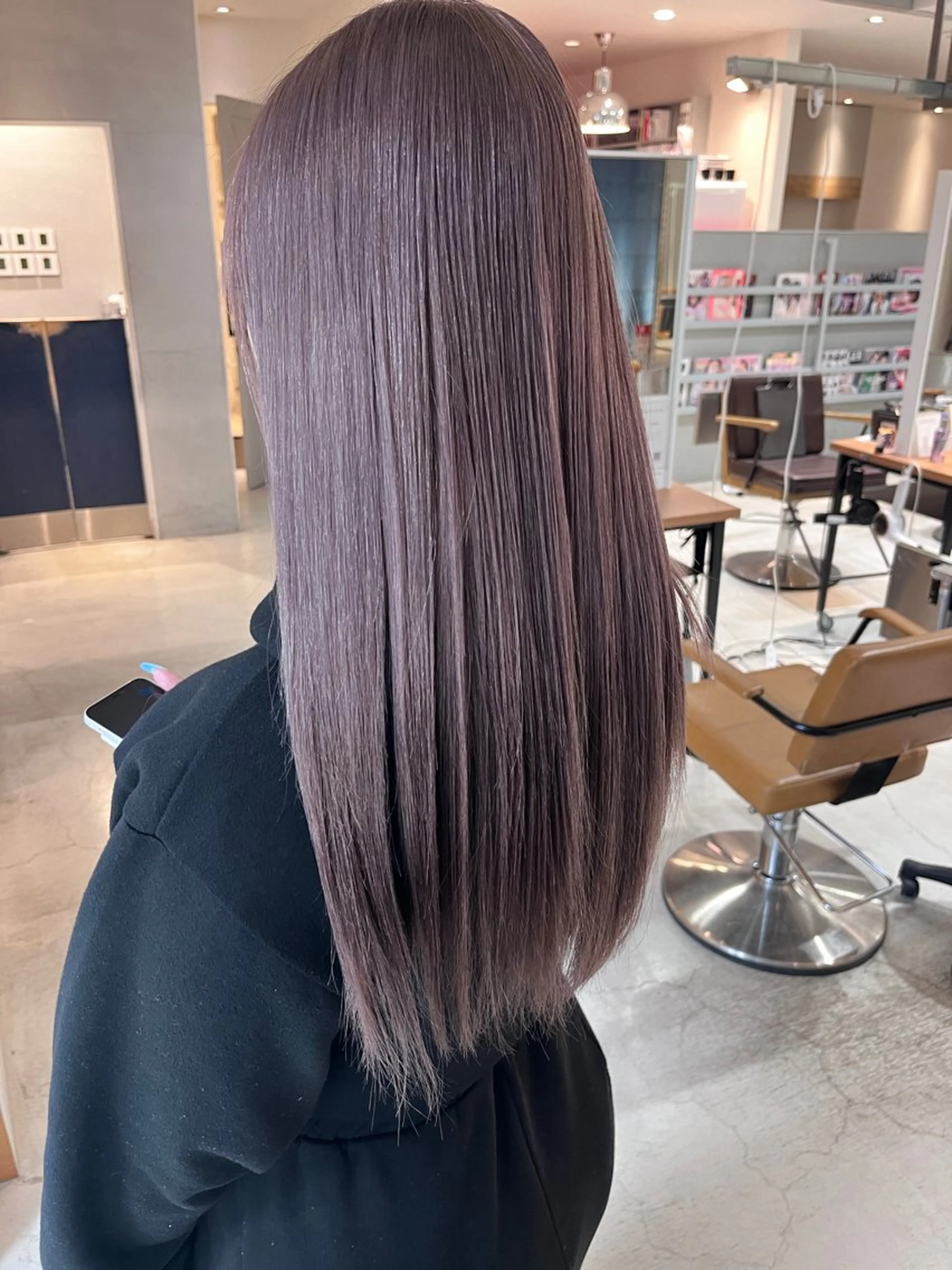 ロング カラー ブリーチ ケアブリーチ ダブルカラー ブリーチなしカラー エクステ ヘアカラー トリートメント nameless髪質 改善ブリーチ心斎橋のヘアスタイル