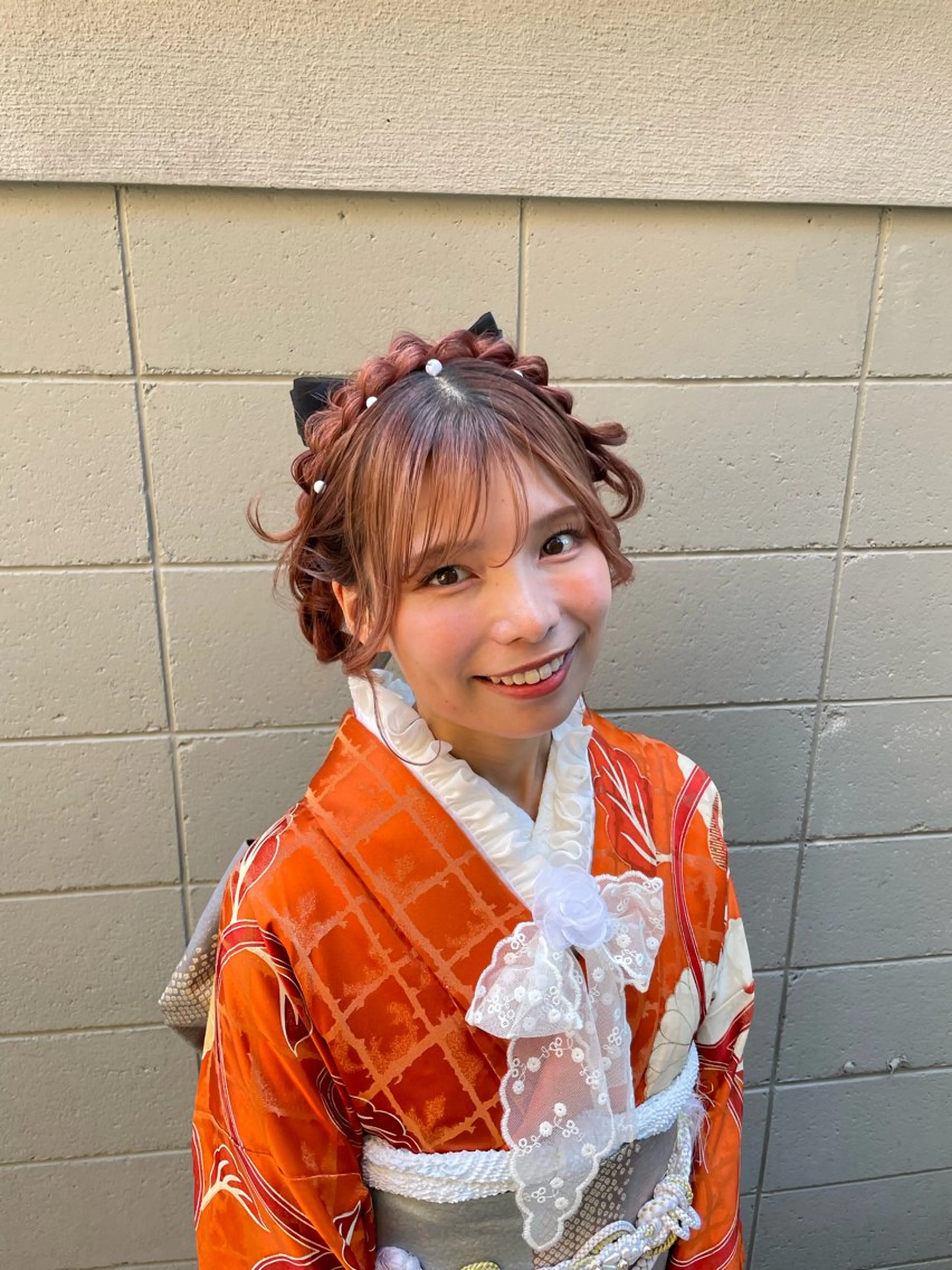 振袖、訪問着着付け+ヘアセットの写真