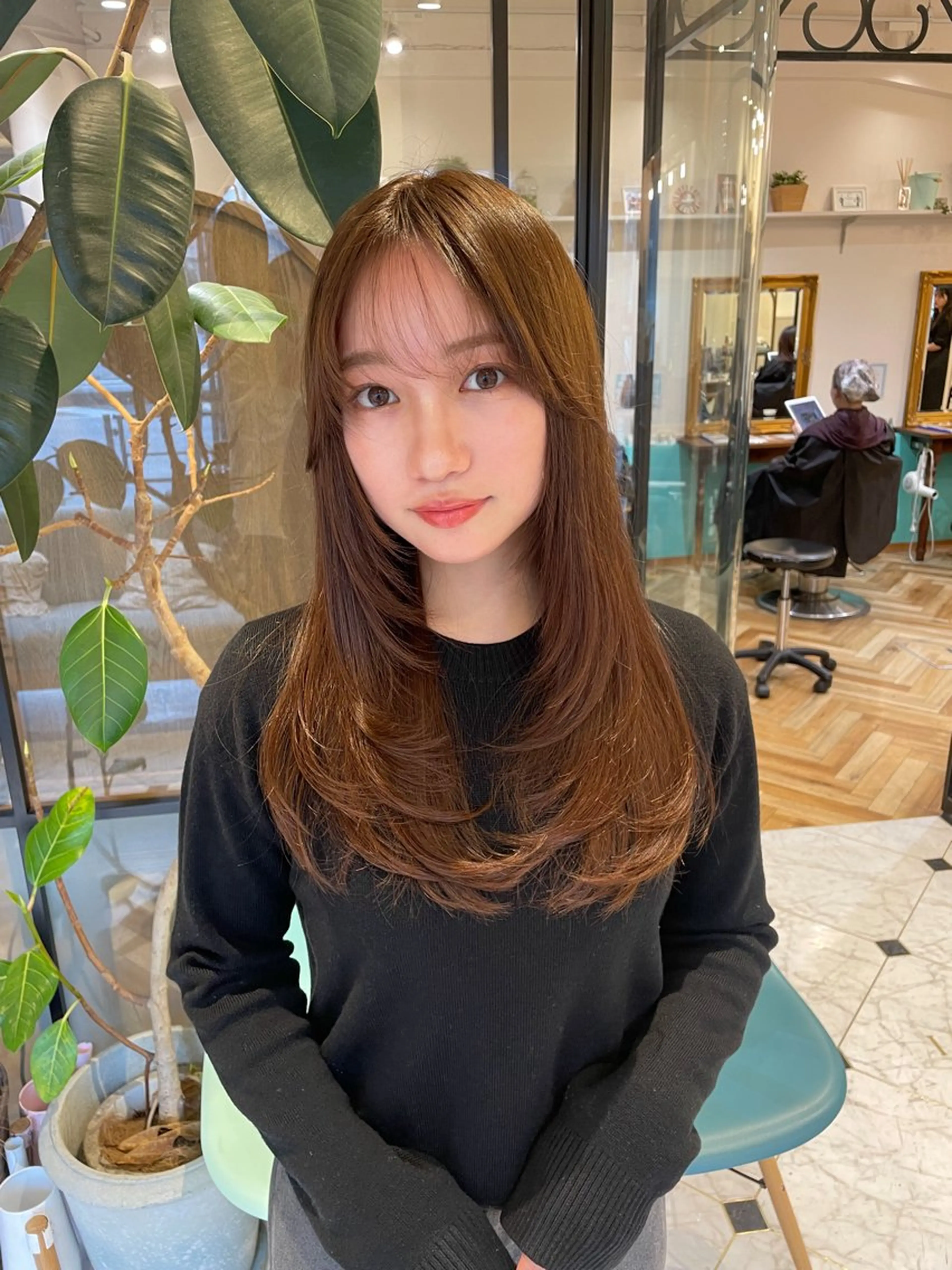 ロング カラー カット ヘアカラー 縮毛矯正 トリートメント 💎巻ける縮毛矯正/ 艶髪💎石渕智也のヘアスタイル