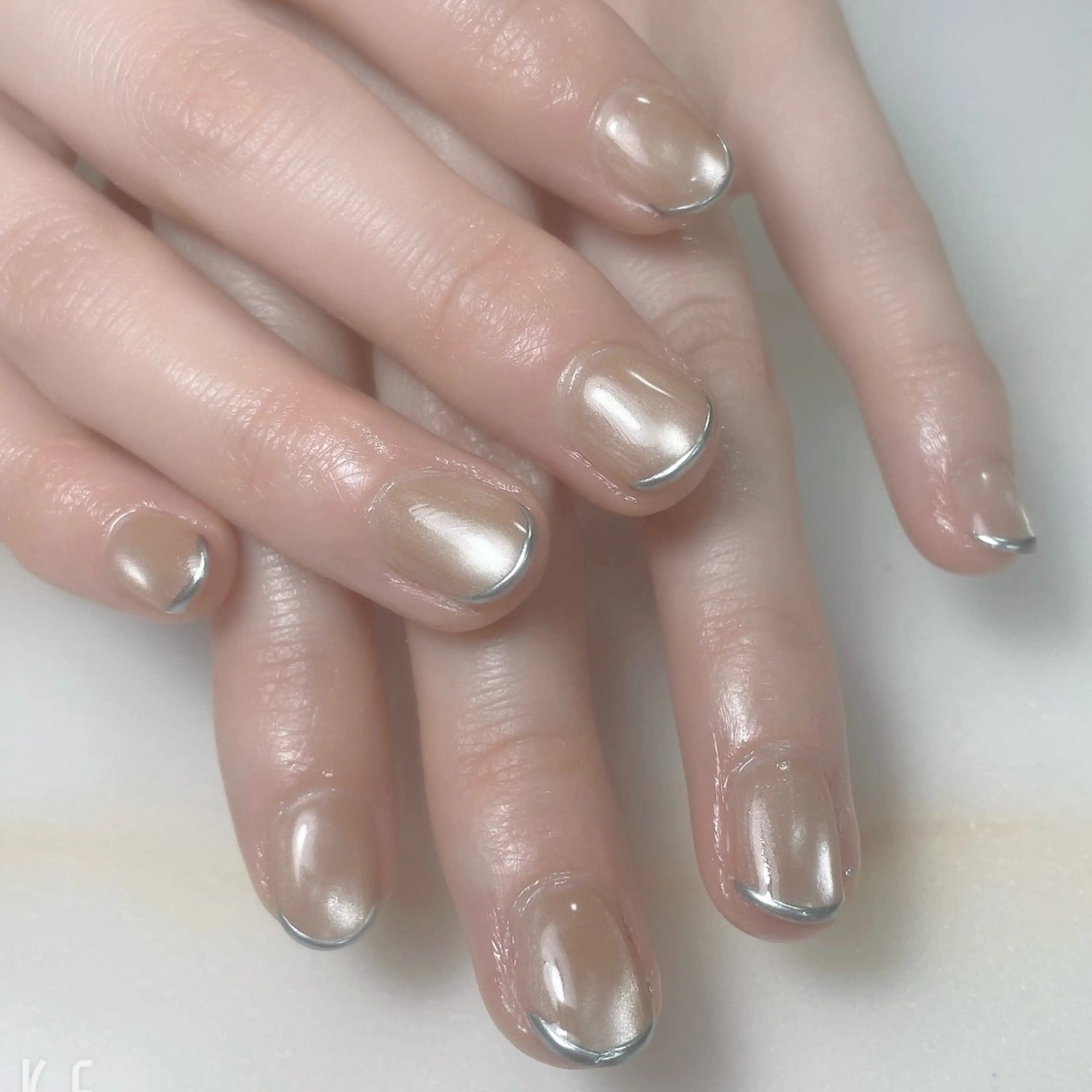 ネイル アートネイル フレンチネイル ジェルネイル グラデーション 韓国ネイル ハンドネイル 久保田 マリコのネイルデザイン