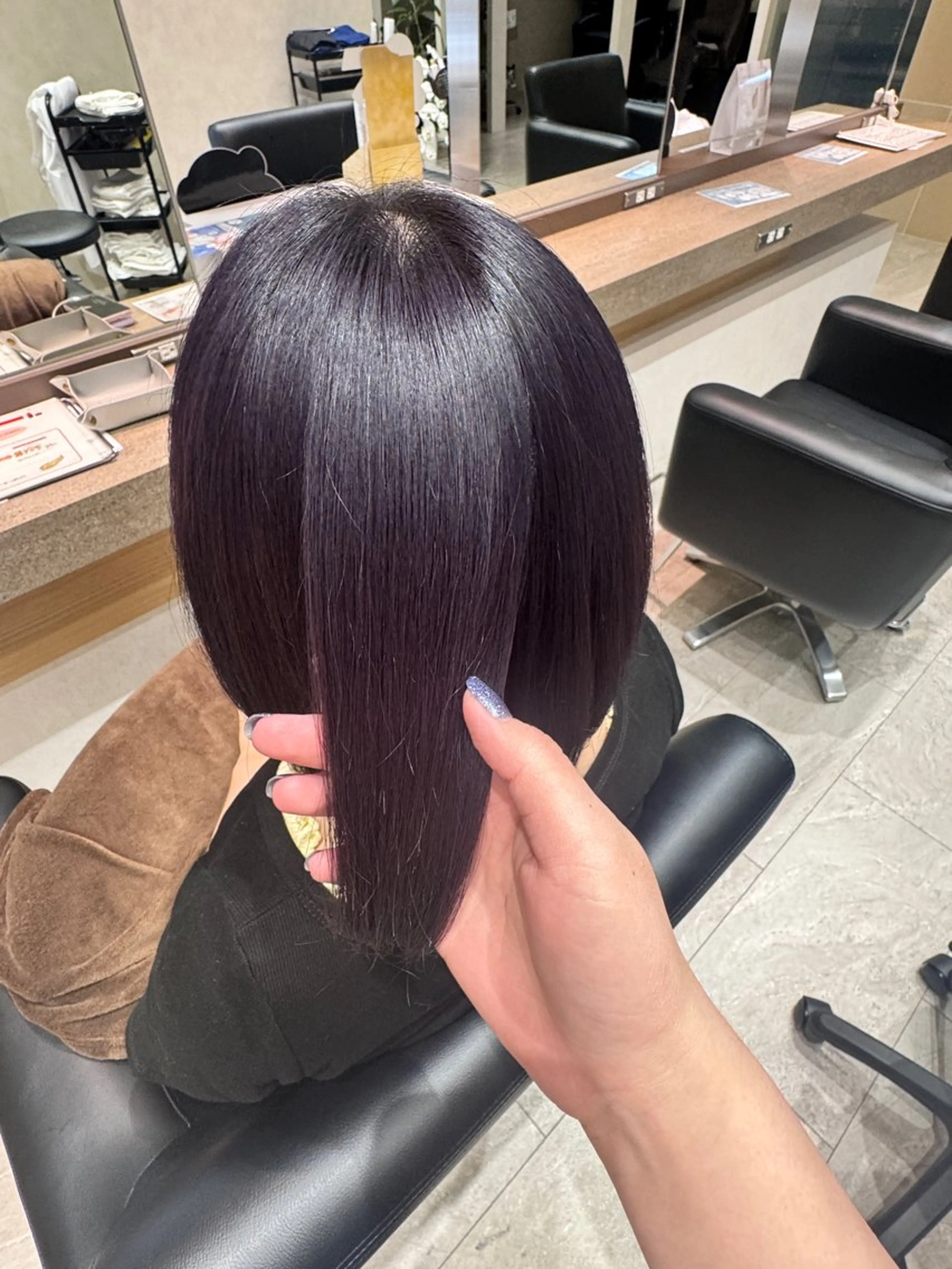 【トリートメントお悩みの方へ！】ワンカラー[白髪染めOK]ʚ🎀ɞ➕おまかせトリートメントの写真