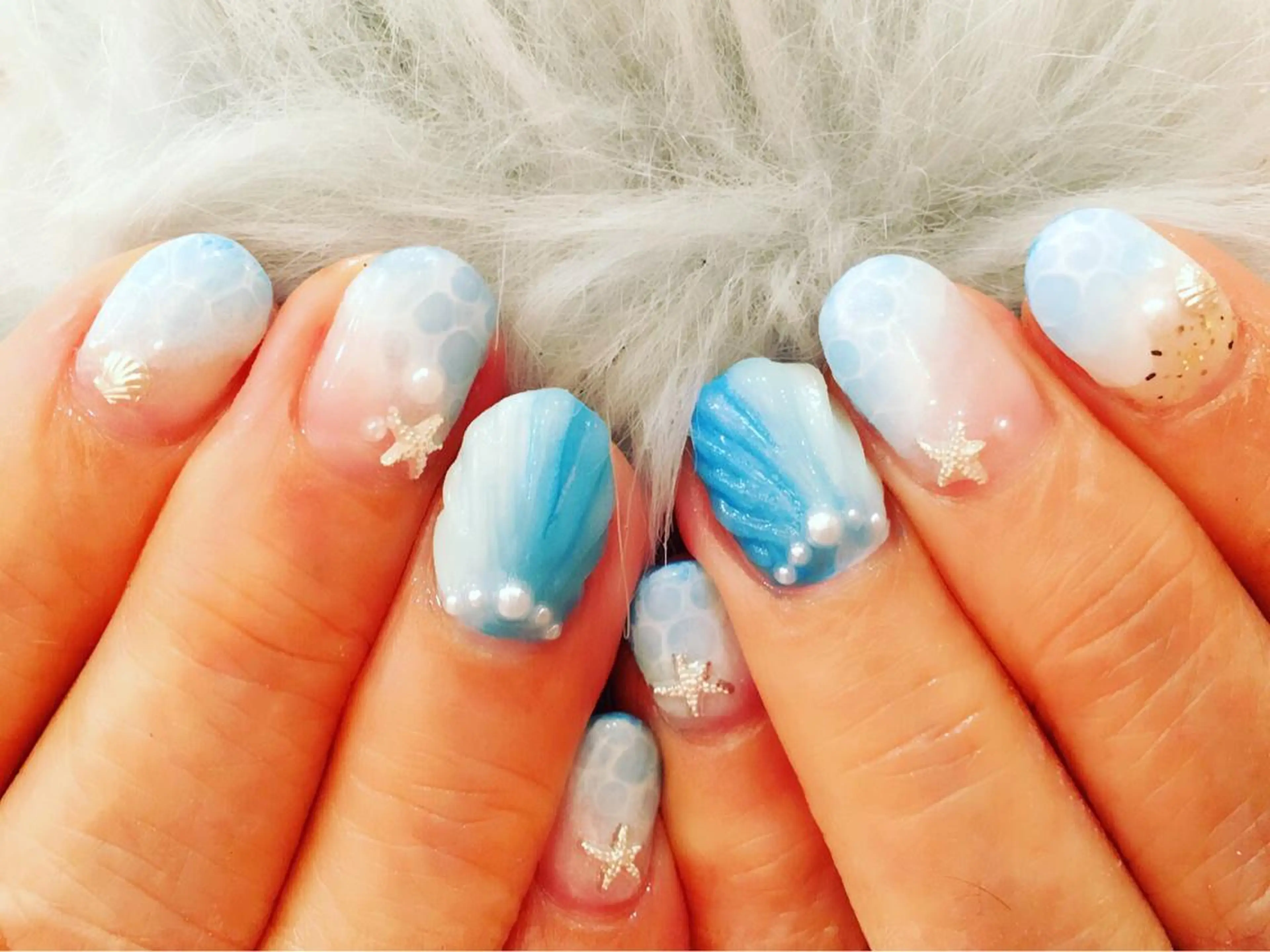 ショート カラー パーマ ヘアアレンジ メンズ キッズ ネイル マツエク・マツパ NAILSGOGO shibuyaのネイルデザイン