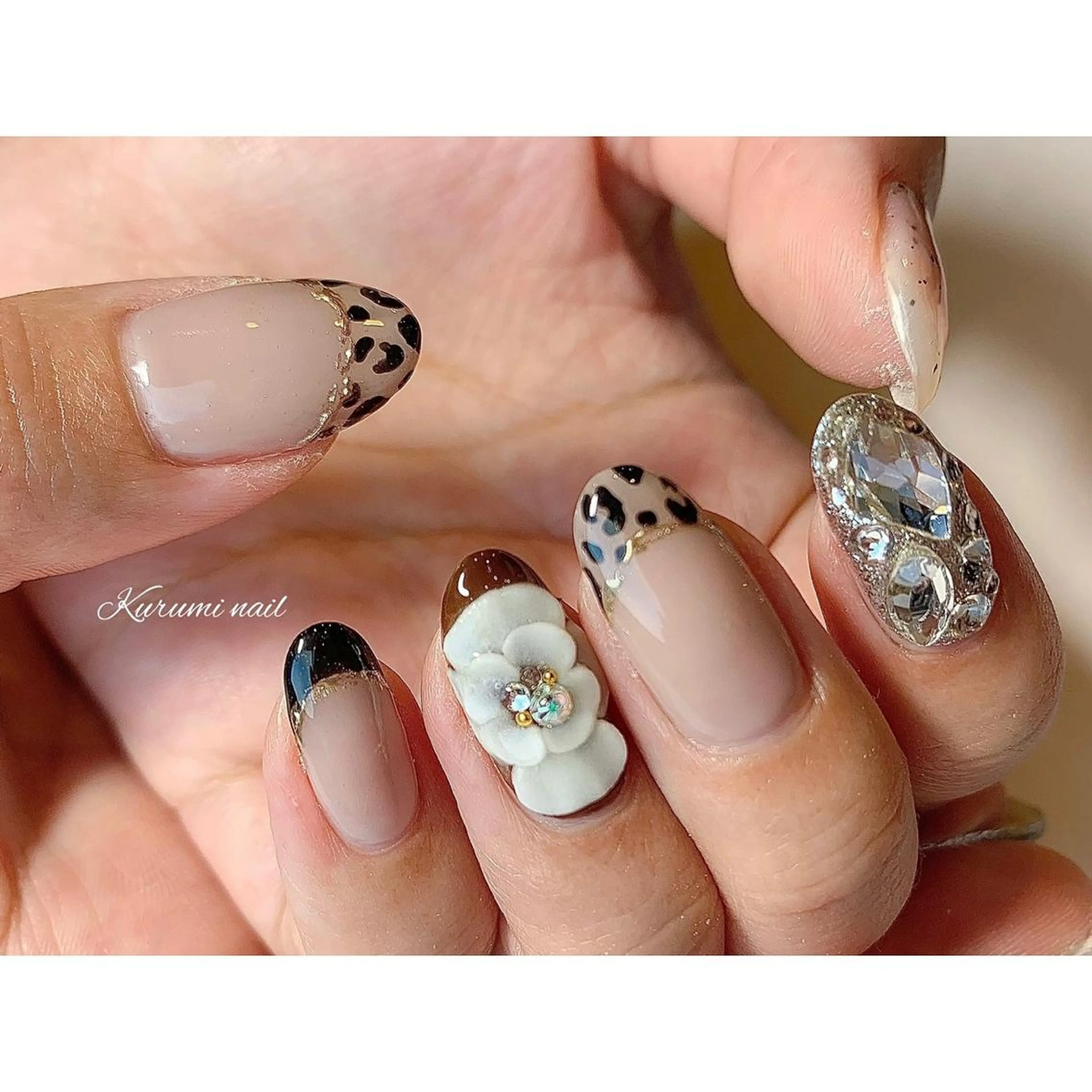 ネイル フラワーネイル ハンドネイル Maison noyer所属・Maison noyerのネイルデザイン