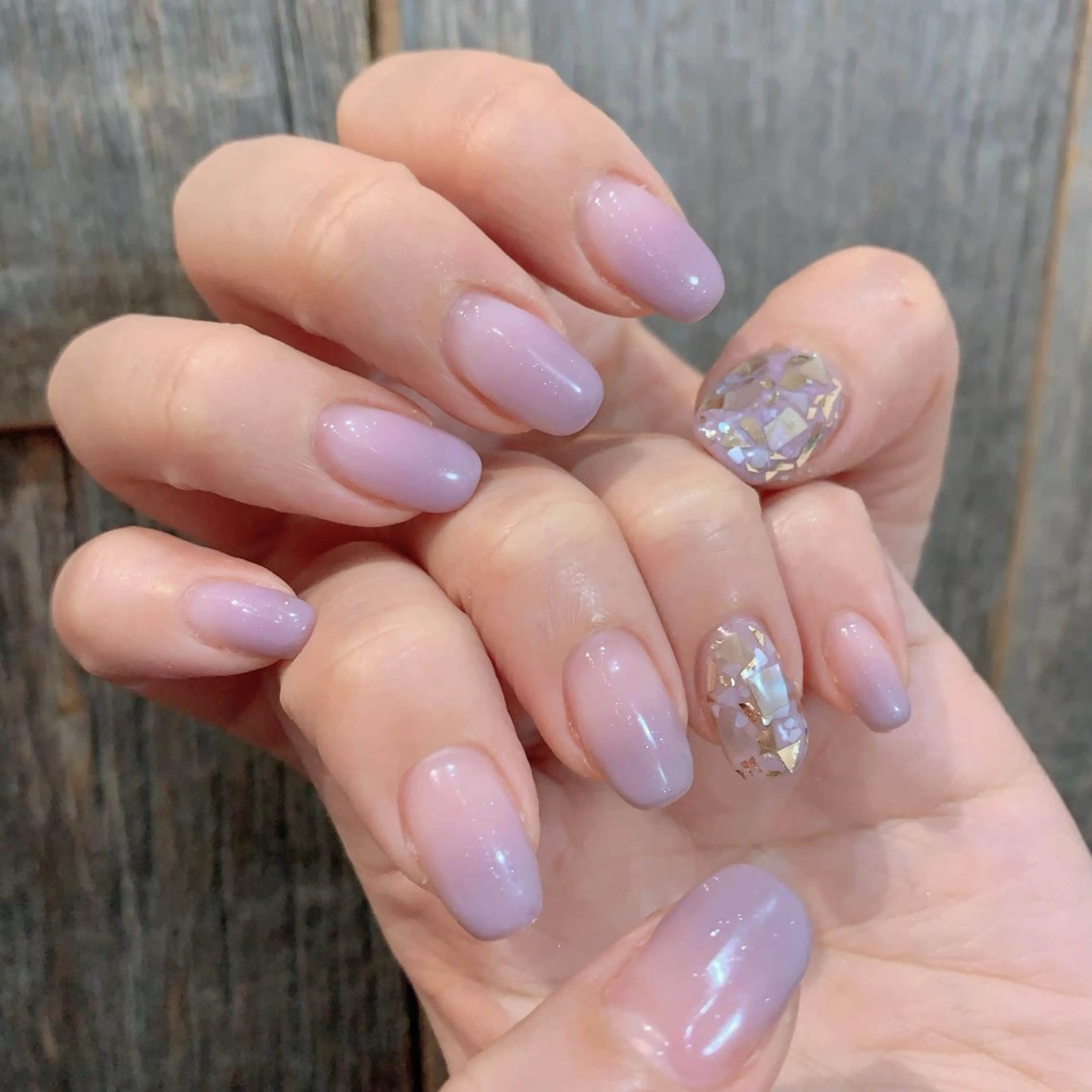 ネイル グラデーション シンプルネイル YUKIMO🍎名駅 /ニュアンスのネイルデザイン